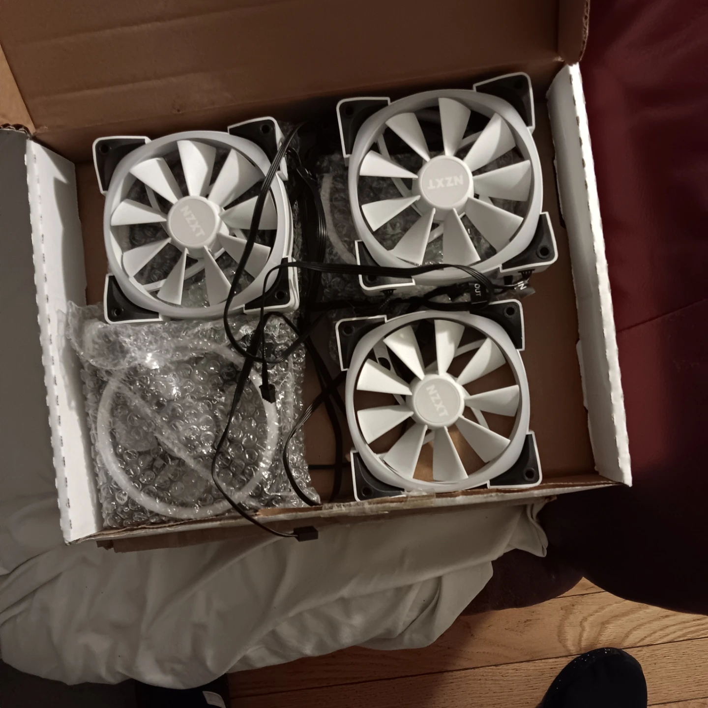 NZXT White Computer Case Fans (3-pack)