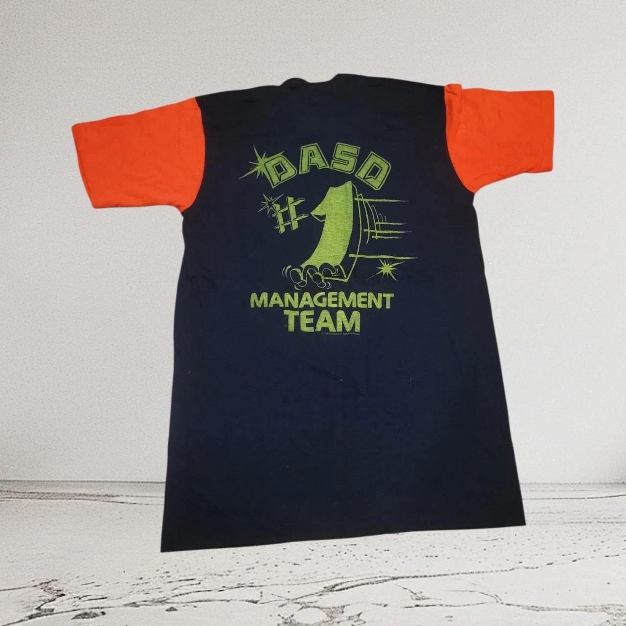Vintage 80s DASD Management Team T-Shirt Medium - photo 2