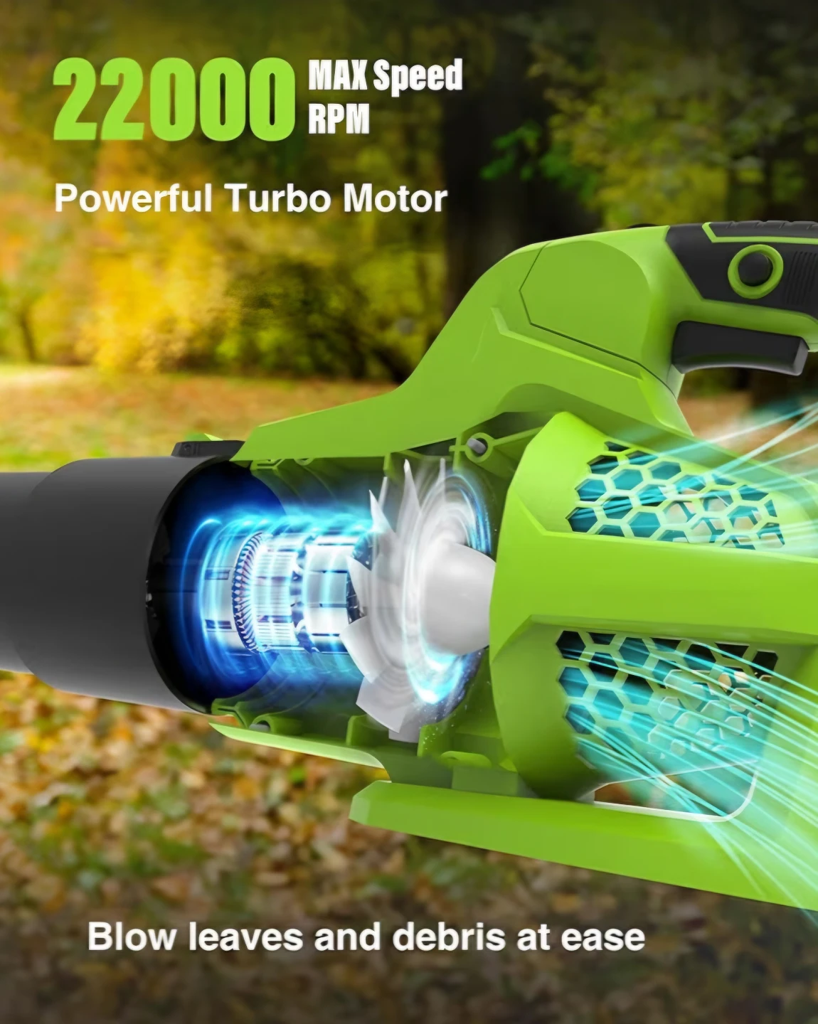 ETOOLAB Cordless Leaf Blower with 4000mAh Battery - photo 4