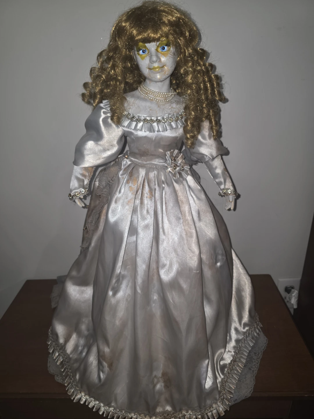 Revamped Vintage Porcelain Doll in Wedding Dress