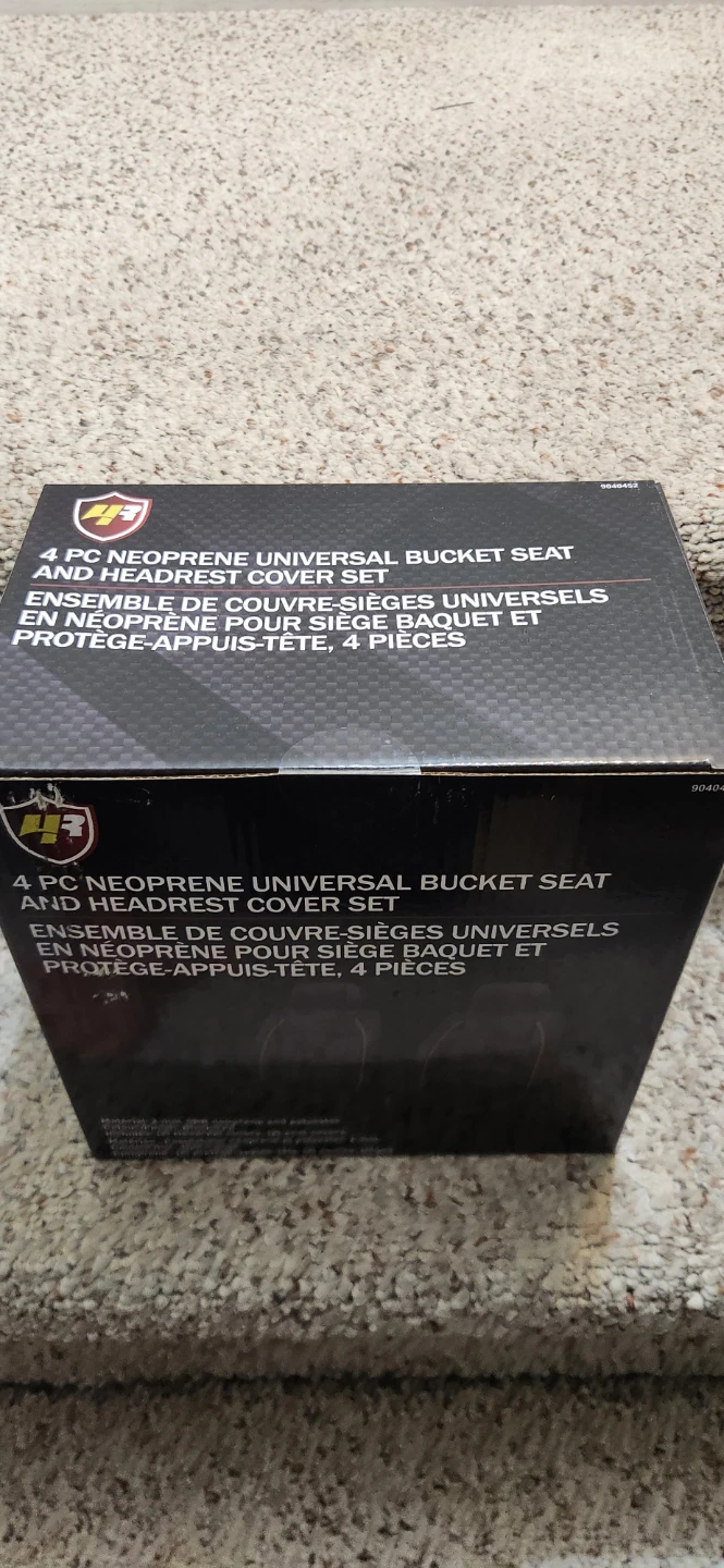 4 PC Neoprene Universal Bucket Seat and Headrest Cover Set - photo 2