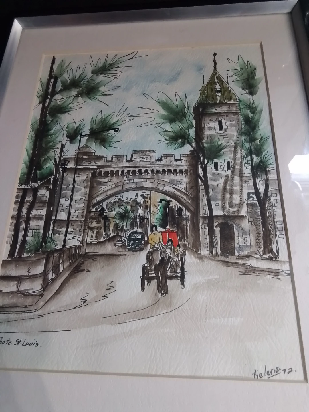 Poorte St-Louis Watercolor Painting by Helene '72 - photo 5