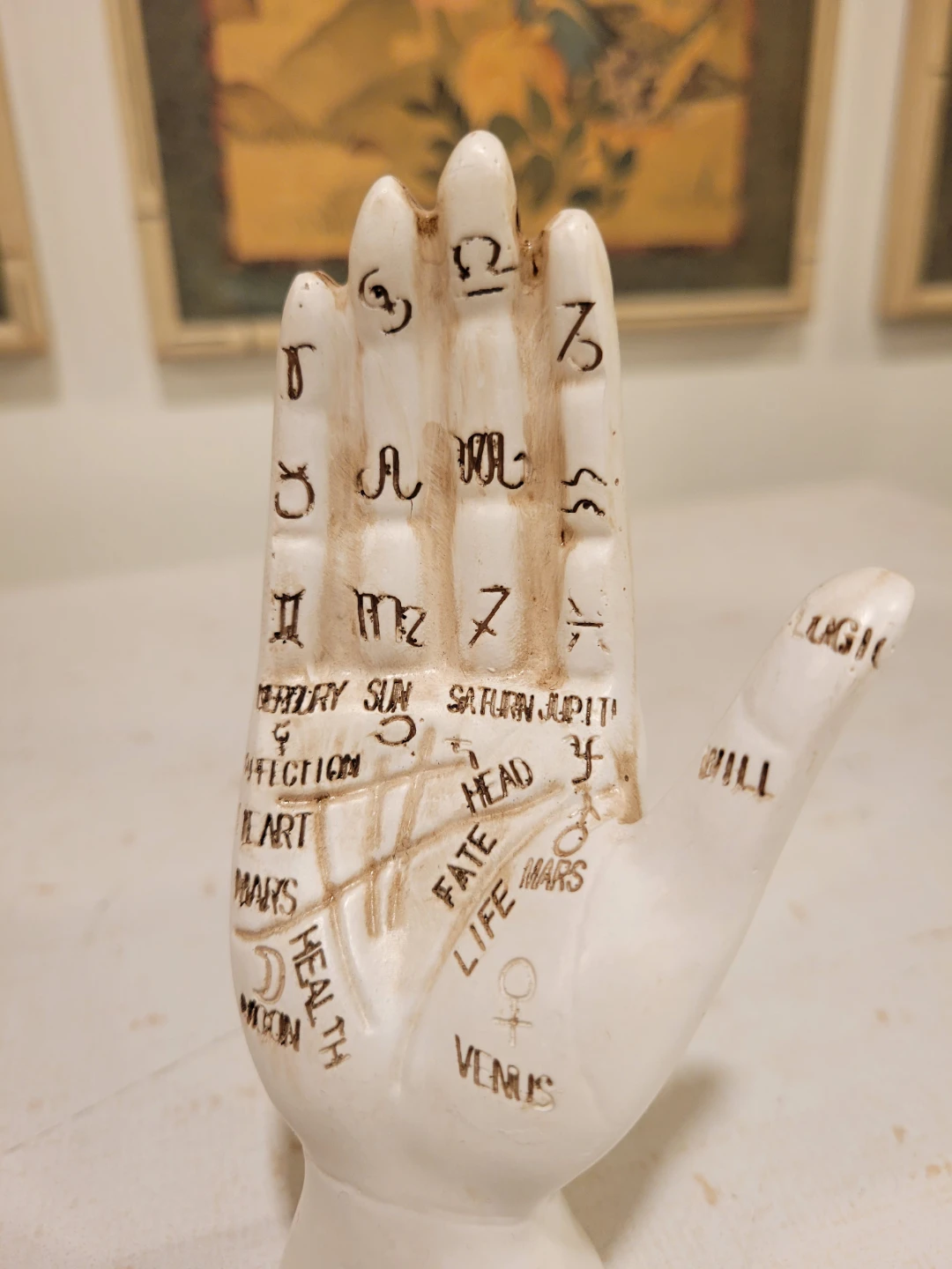 Palmistry Hand Model with Astrology Symbols - photo 3