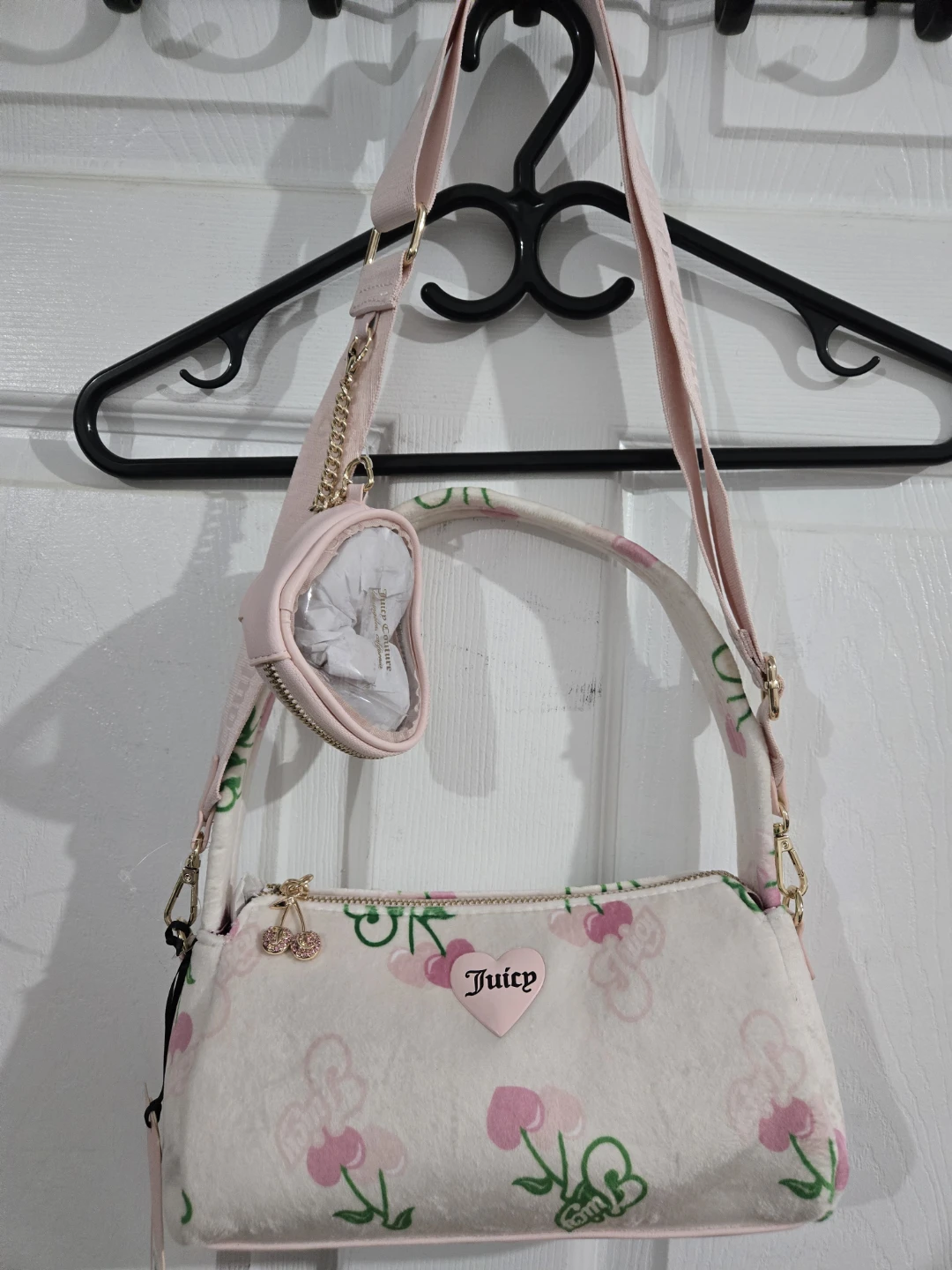 Juicy Couture Cream Multi Cherry Shoulder Bag