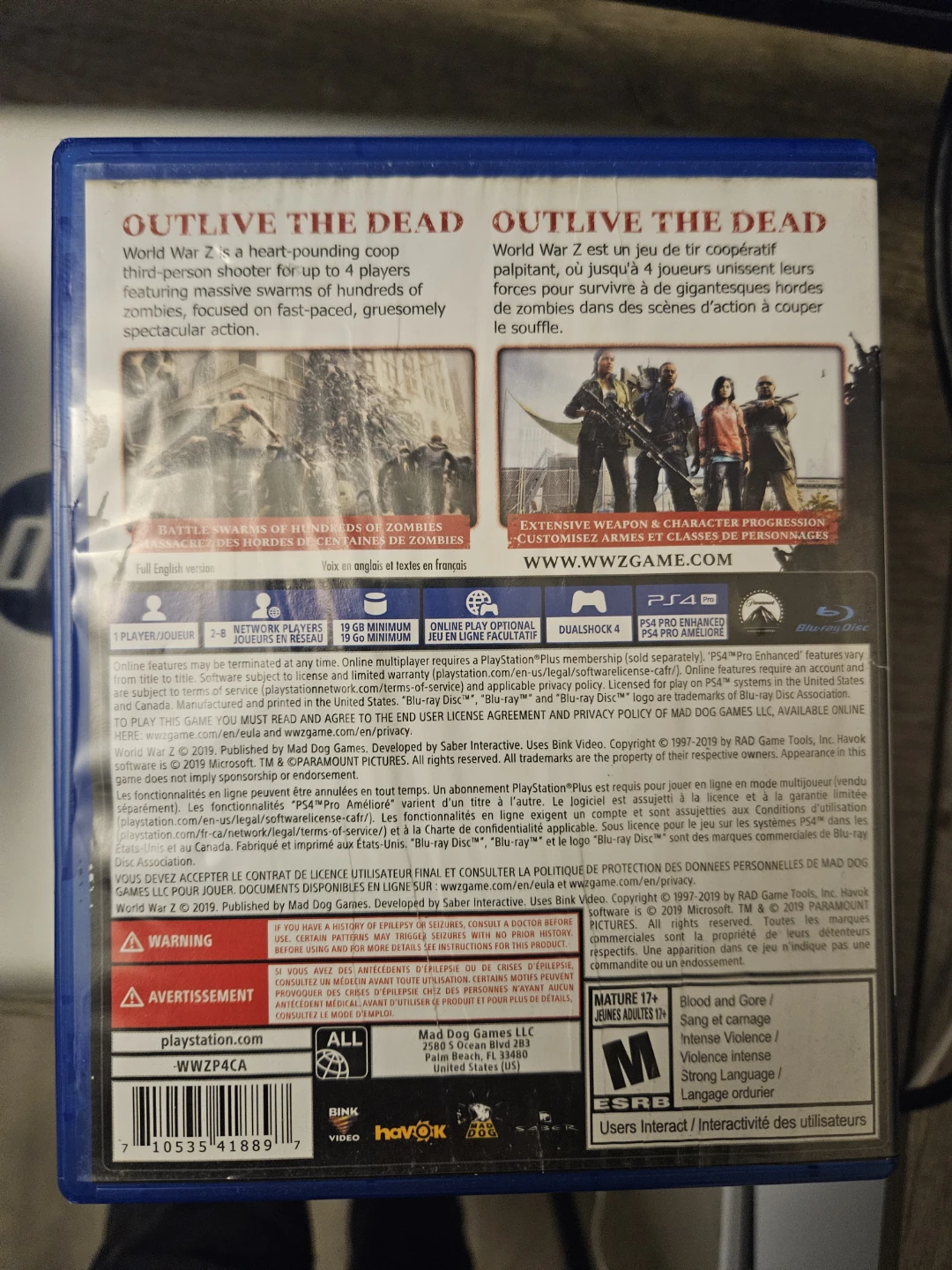 World War Z - PS4 Video Game - photo 2