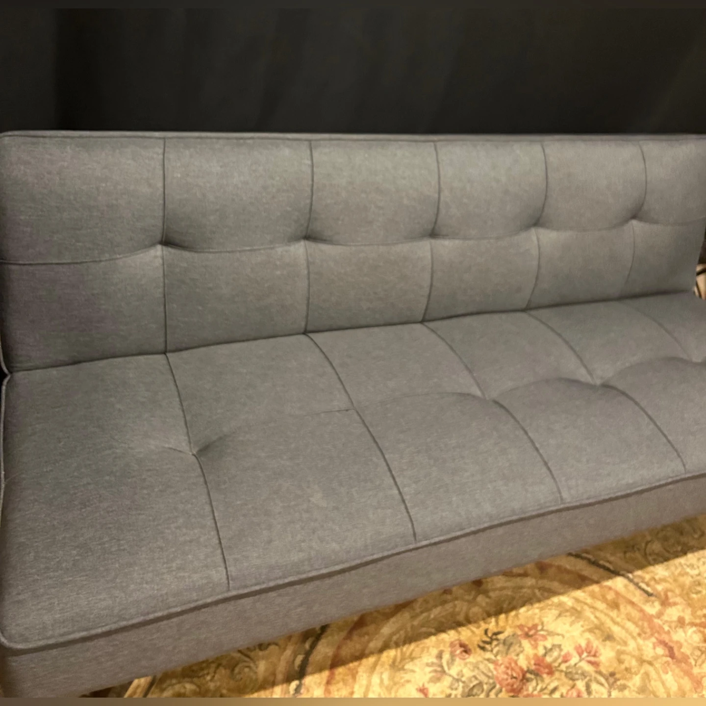 Grey Futon Sofa - photo 3