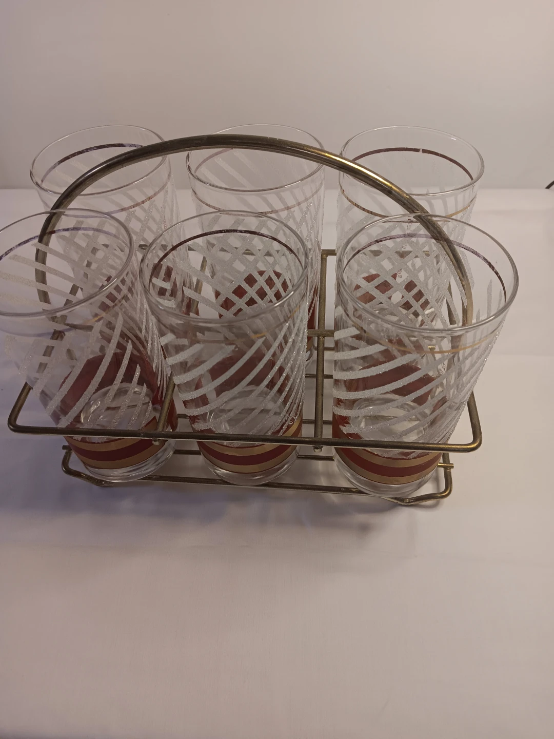 Set of 6 Vintage Glasses with Carrier - photo 2