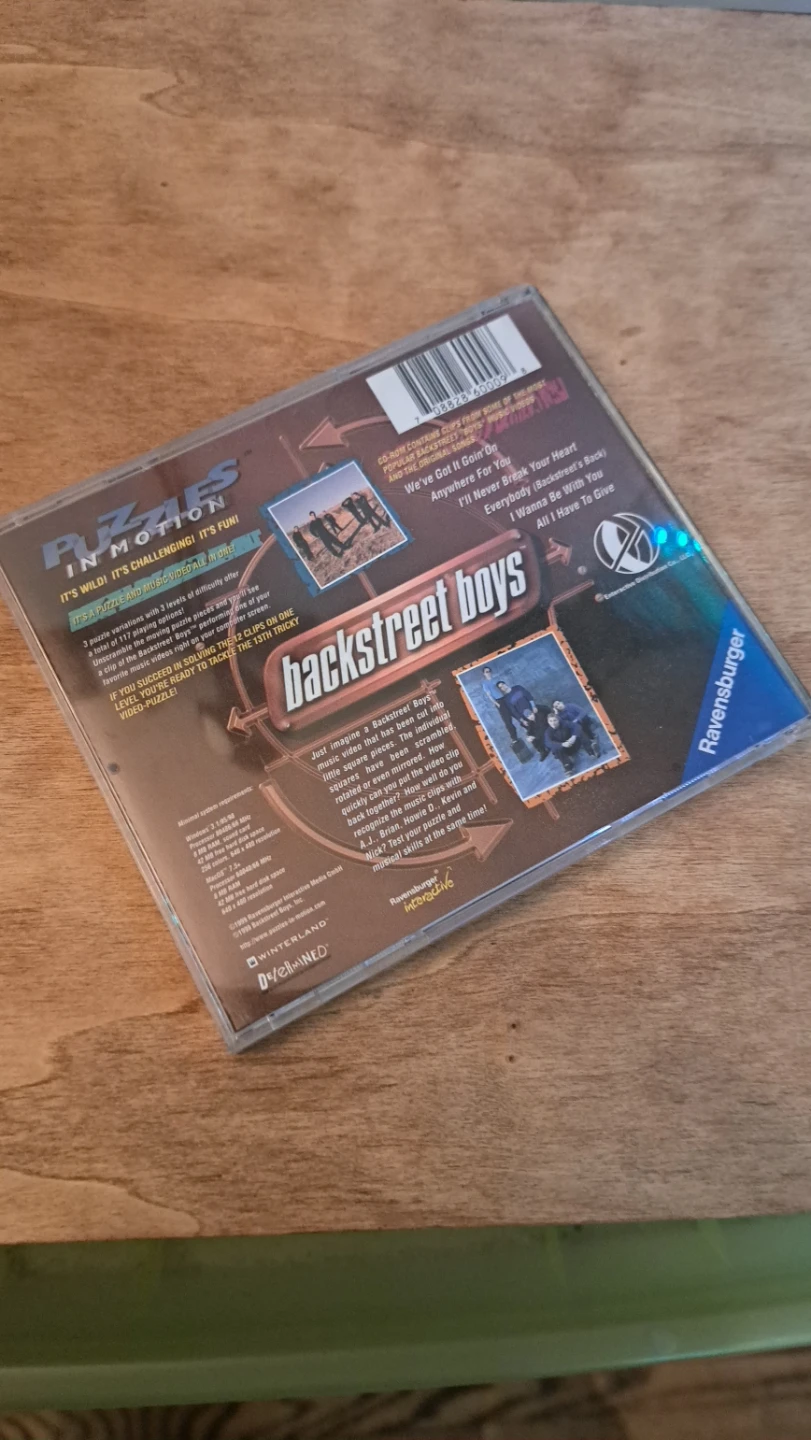 Backstreet Boys "Puzzles in Motion" Vintage CD-ROM / Y2k / BSB - photo 2