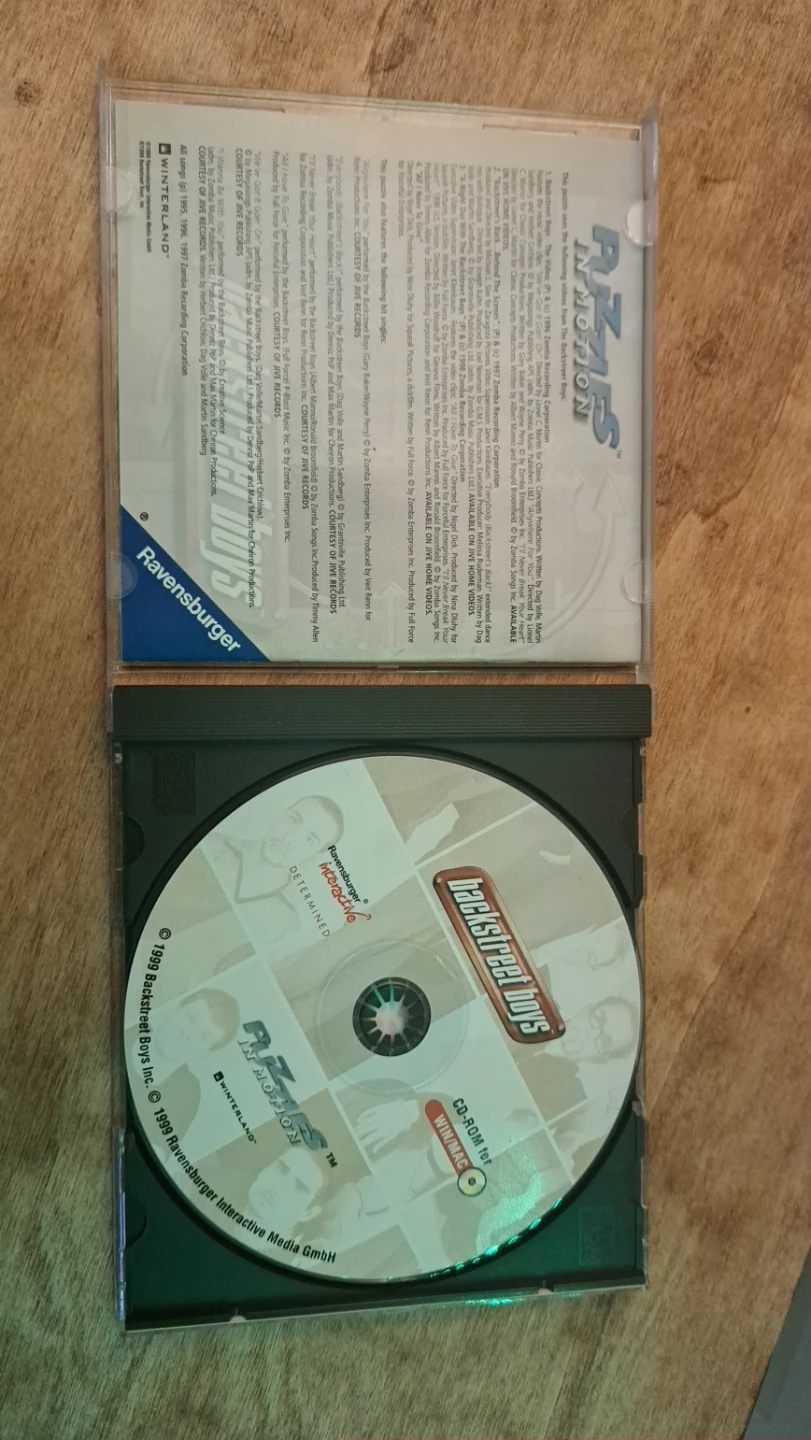 Backstreet Boys "Puzzles in Motion" Vintage CD-ROM / Y2k / BSB - photo 3