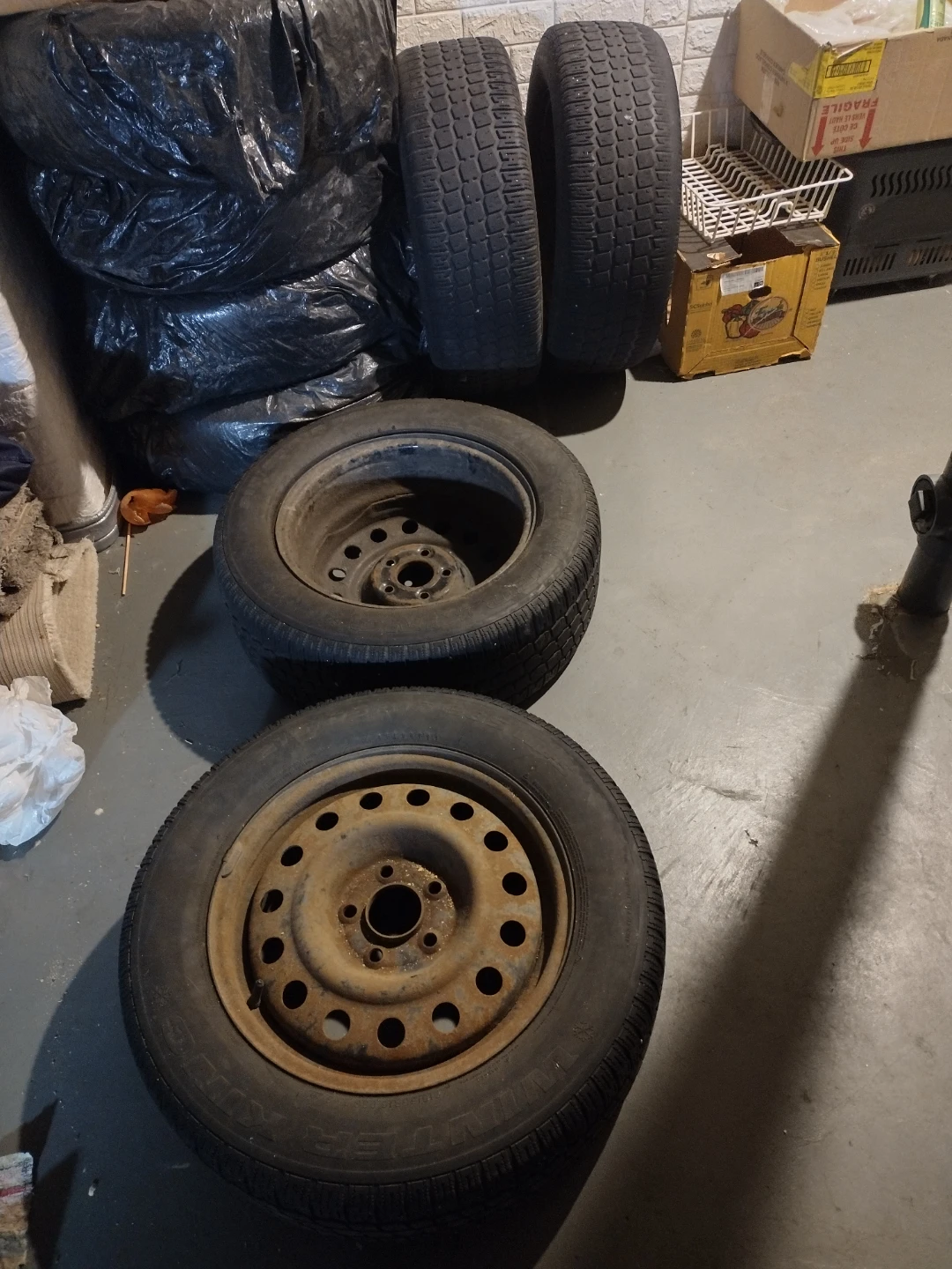 Used Winter Tires with Rims