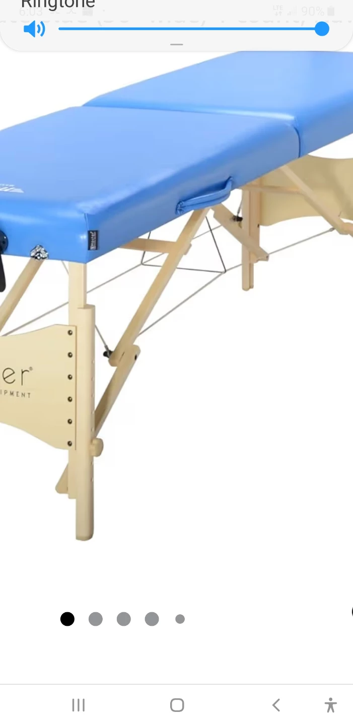 Portable massage table