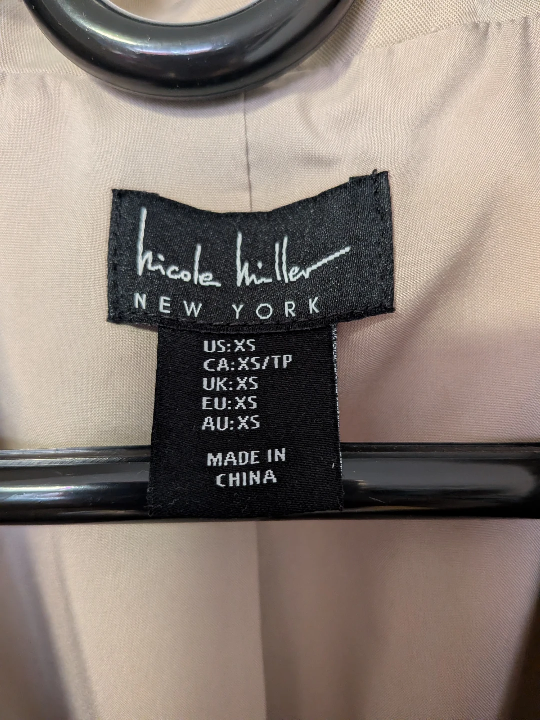 Nicole Miller New York Sleeveless Vest XS Tan - photo 2