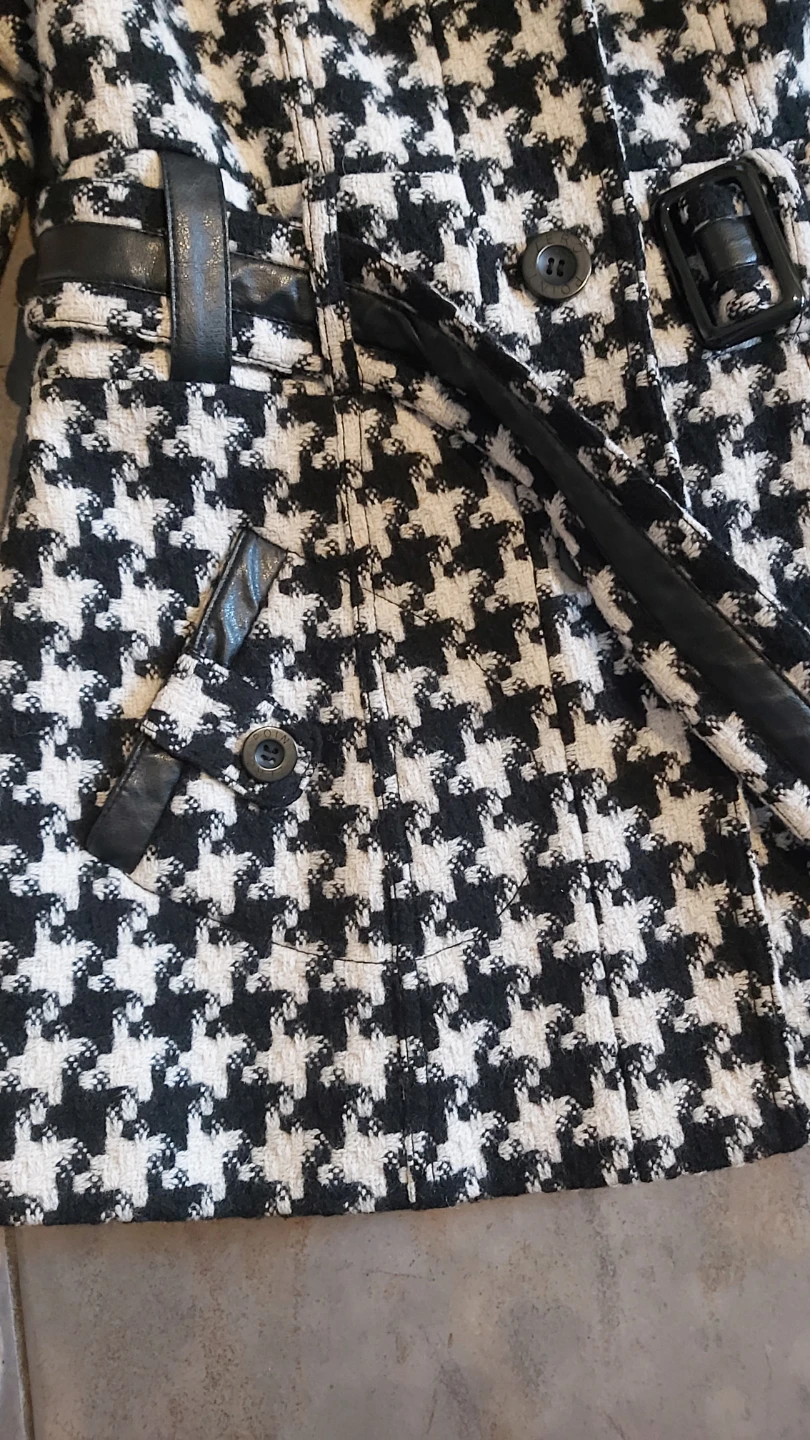 Point Zero Houndstooth Belted Coat - photo 4