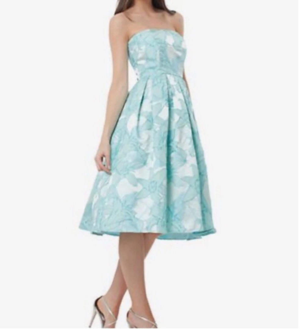 JS Collections  Floral Fit & Flare Dress With Pockets