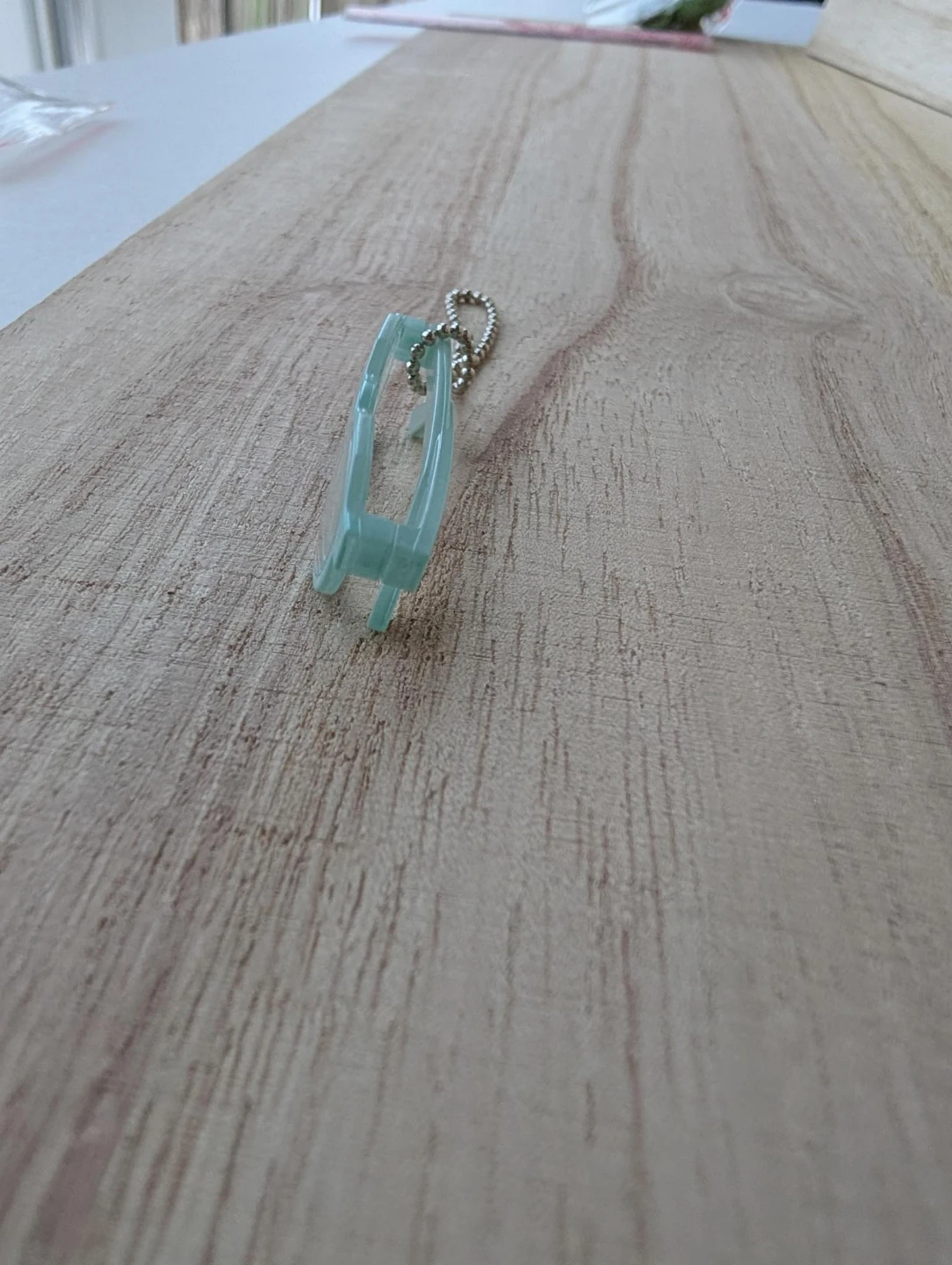 Light Blue Eyeglasses Keychain Charm - photo 3