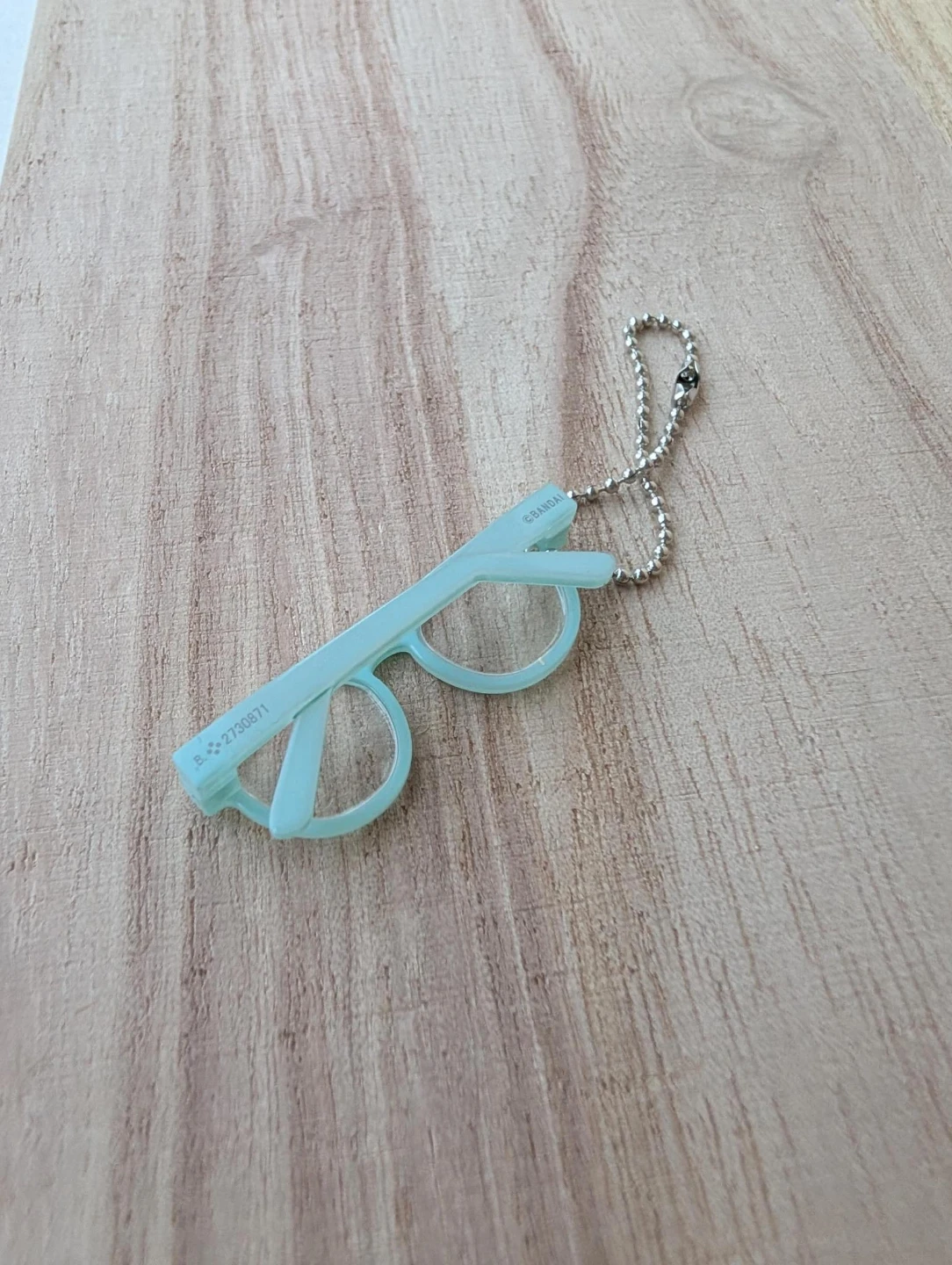 Light Blue Eyeglasses Keychain Charm - photo 4