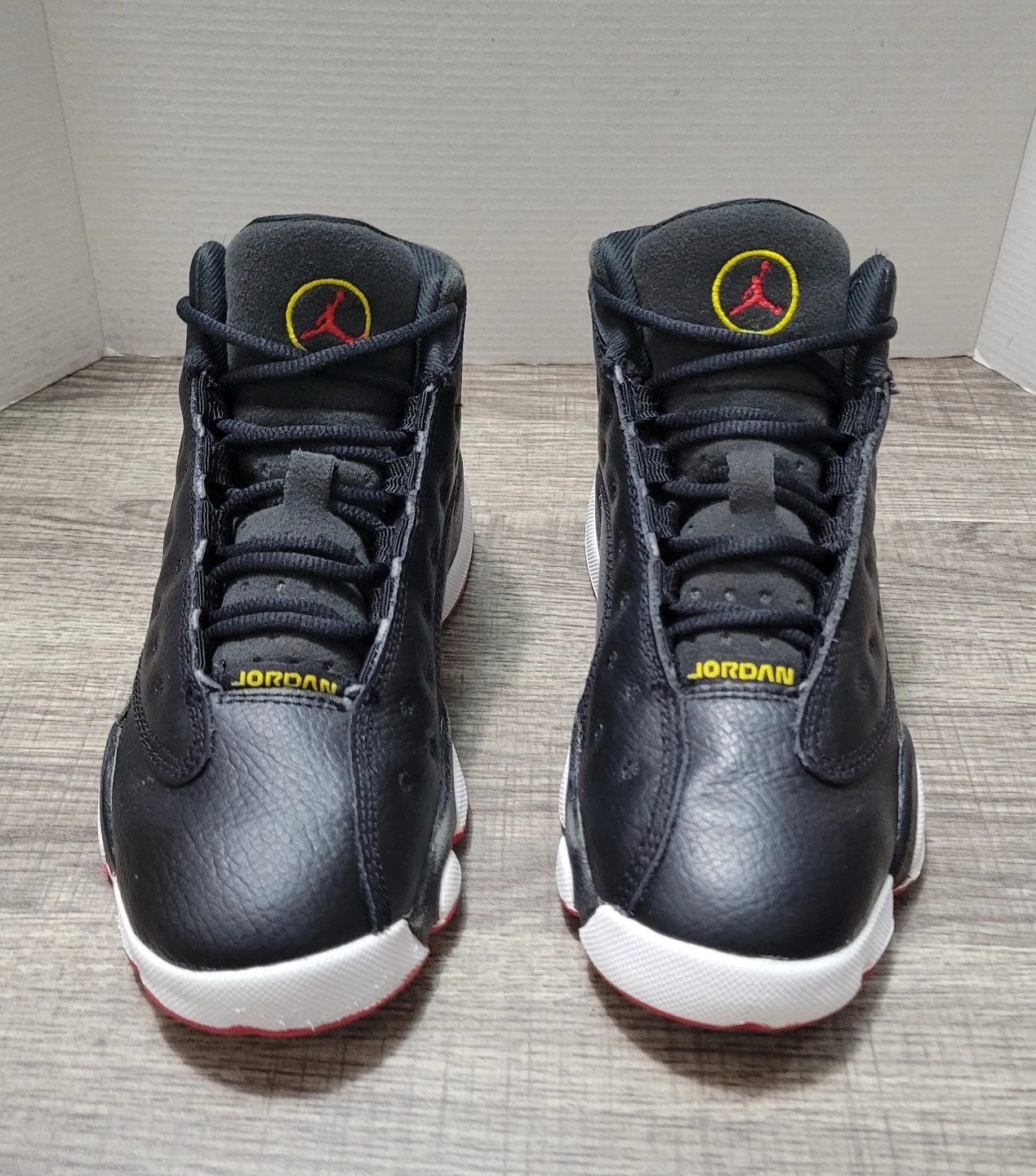 Jordan 13 Kids Shoes Black Red White Size 13.5C - photo 2