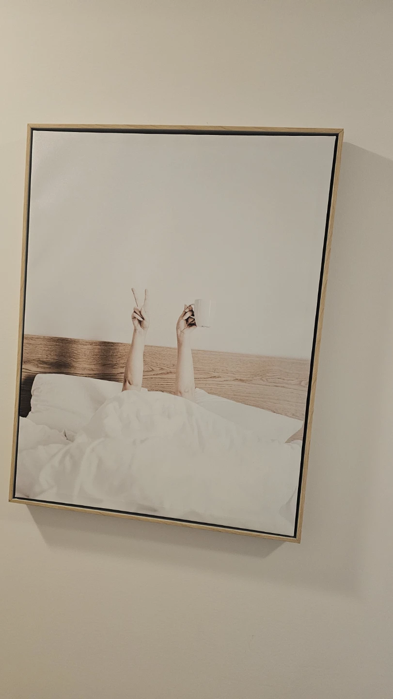 Framed Wall Art Print - "Morning Coffee"