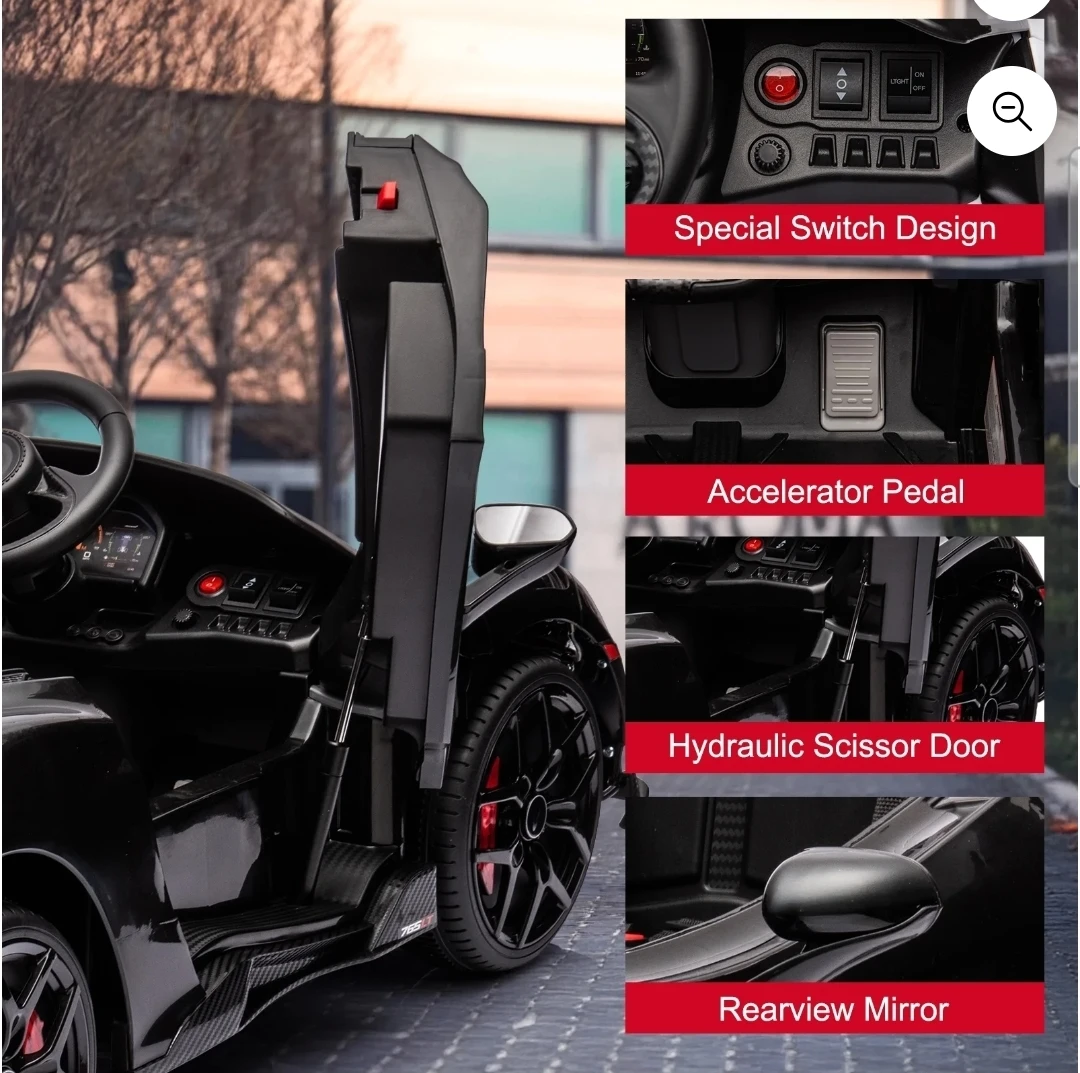 Licensed McLaren 765LT 12V Electric Ride-On Toy Car