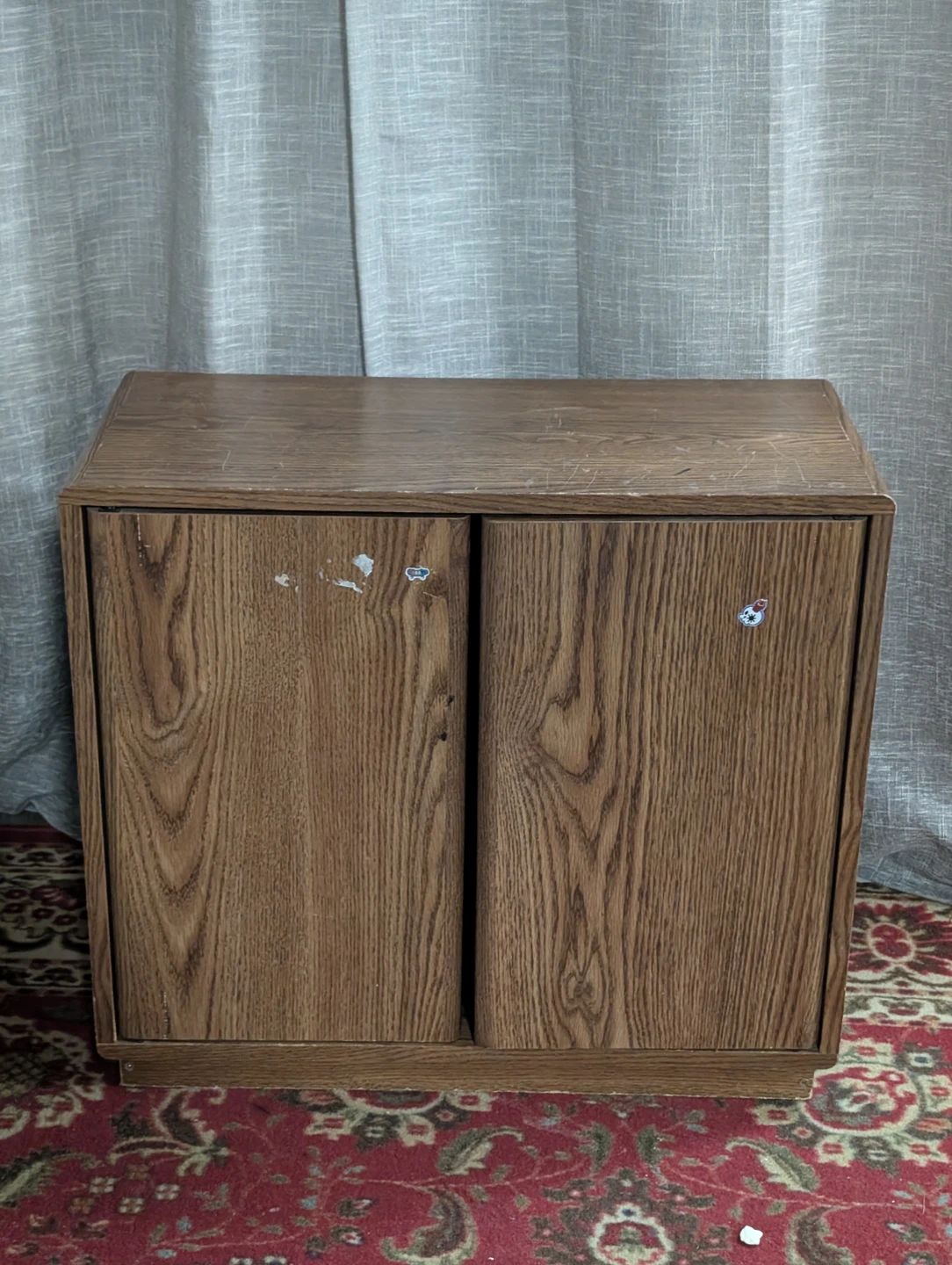 Wooden Cabinet with Sliding Doors