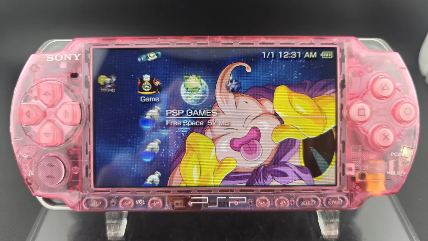 🎮 Sony PSP 3000 – Clear Pink modified - photo 2