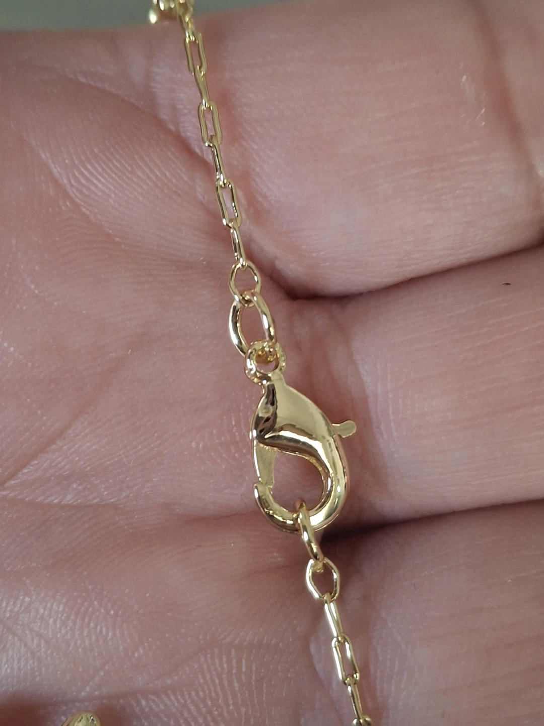 Gold Tone Rosary Necklace with Jesus Pendant - photo 5