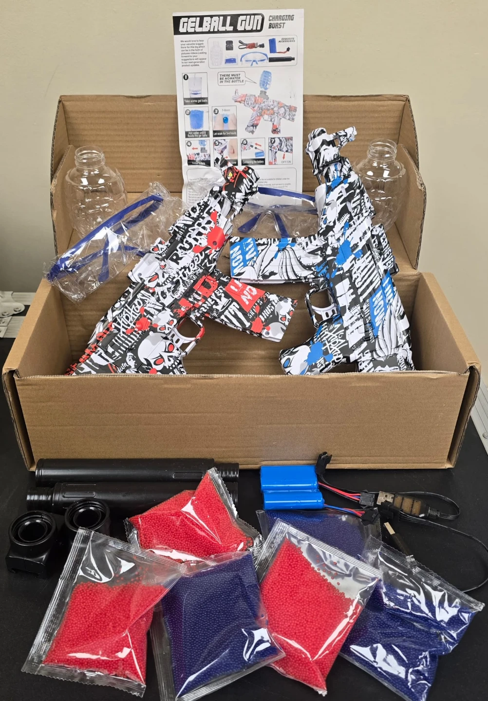 🔫 ANSTOY Upgraded AKM-47 Gel Ball Blaster Set (Brand new) - photo 2