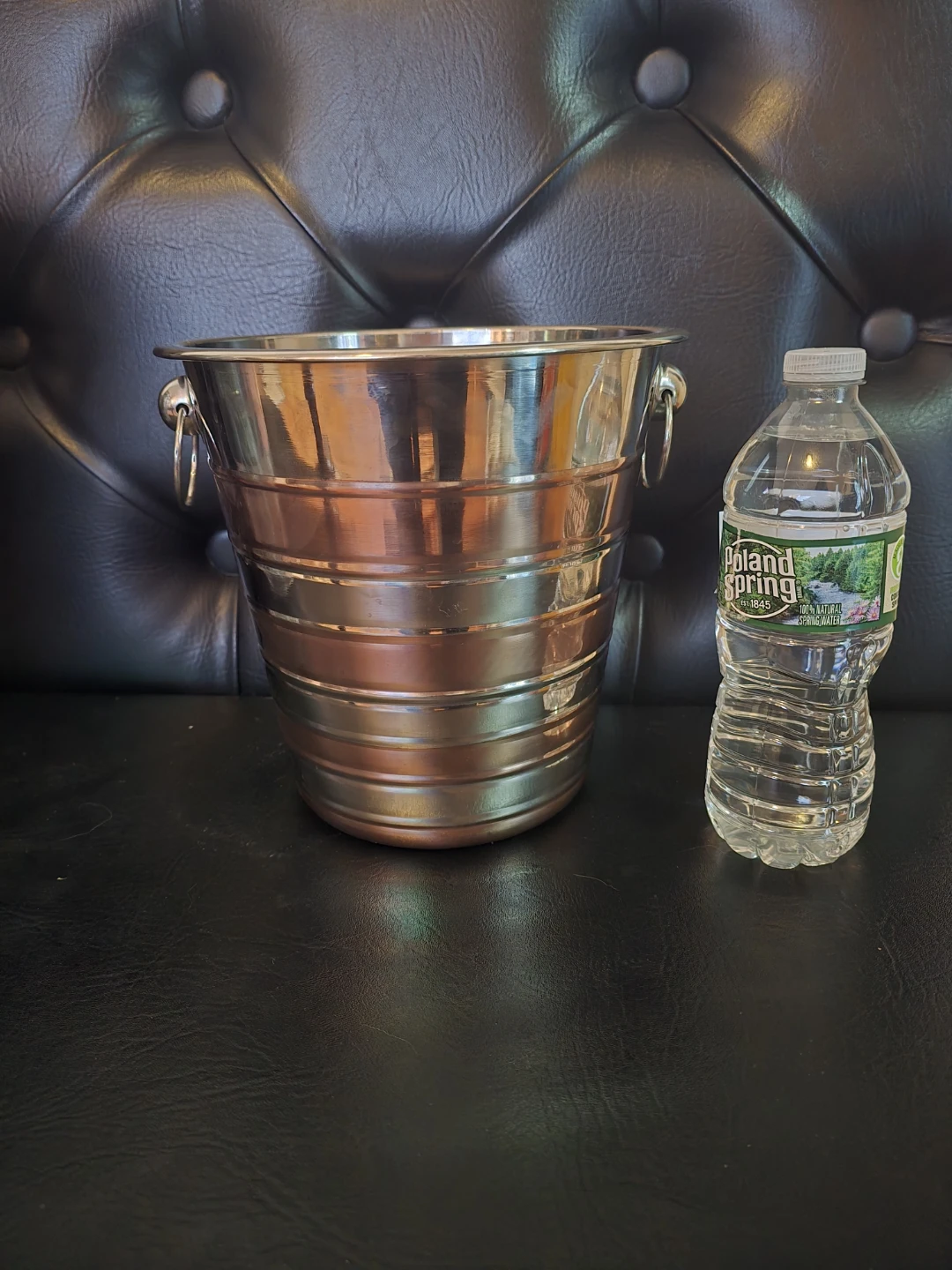 Stainless Steel Ice Bucket with Handles.( set of 3)