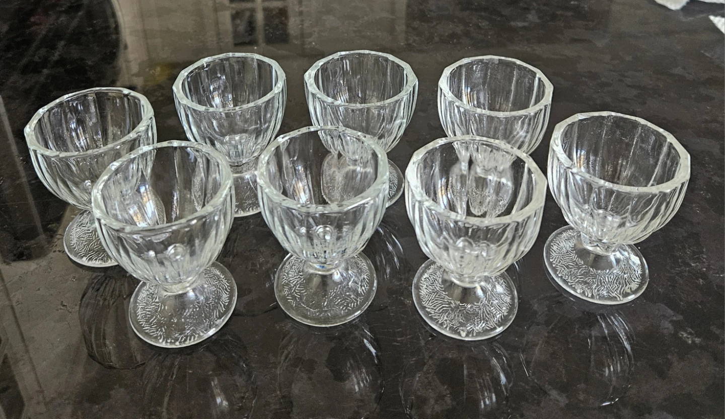 Vintage Glass Egg Cups - Set of 8 - photo 2