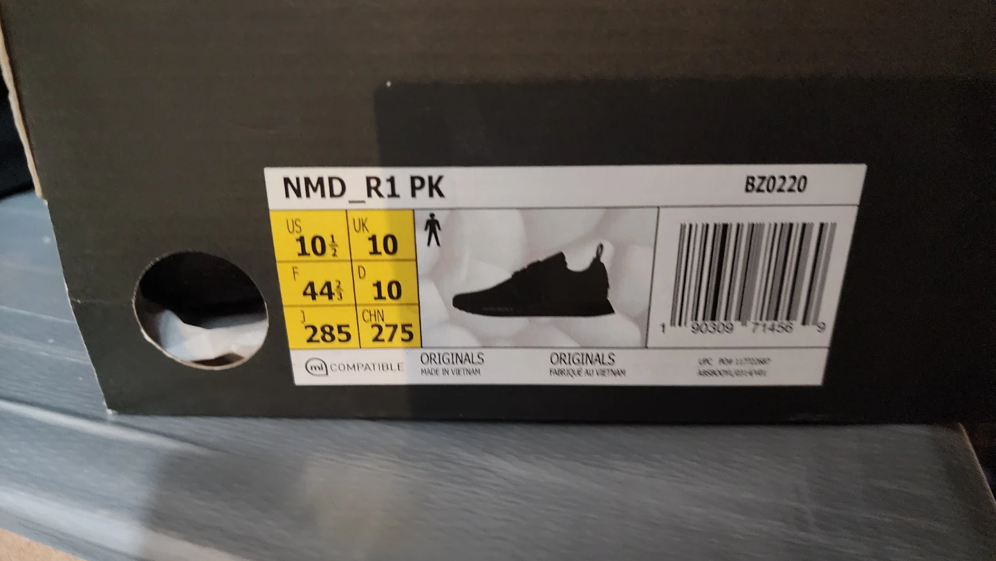Adidas NMD_R1 PK Black Running Shoes