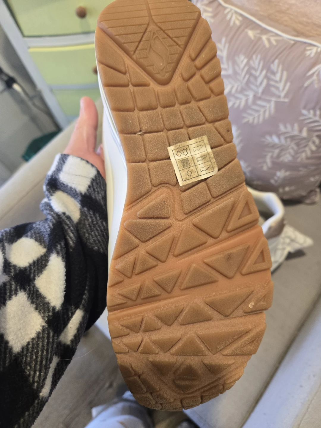 Skechers Women's White & Rose Gold Sneakers Size 9 - photo 3