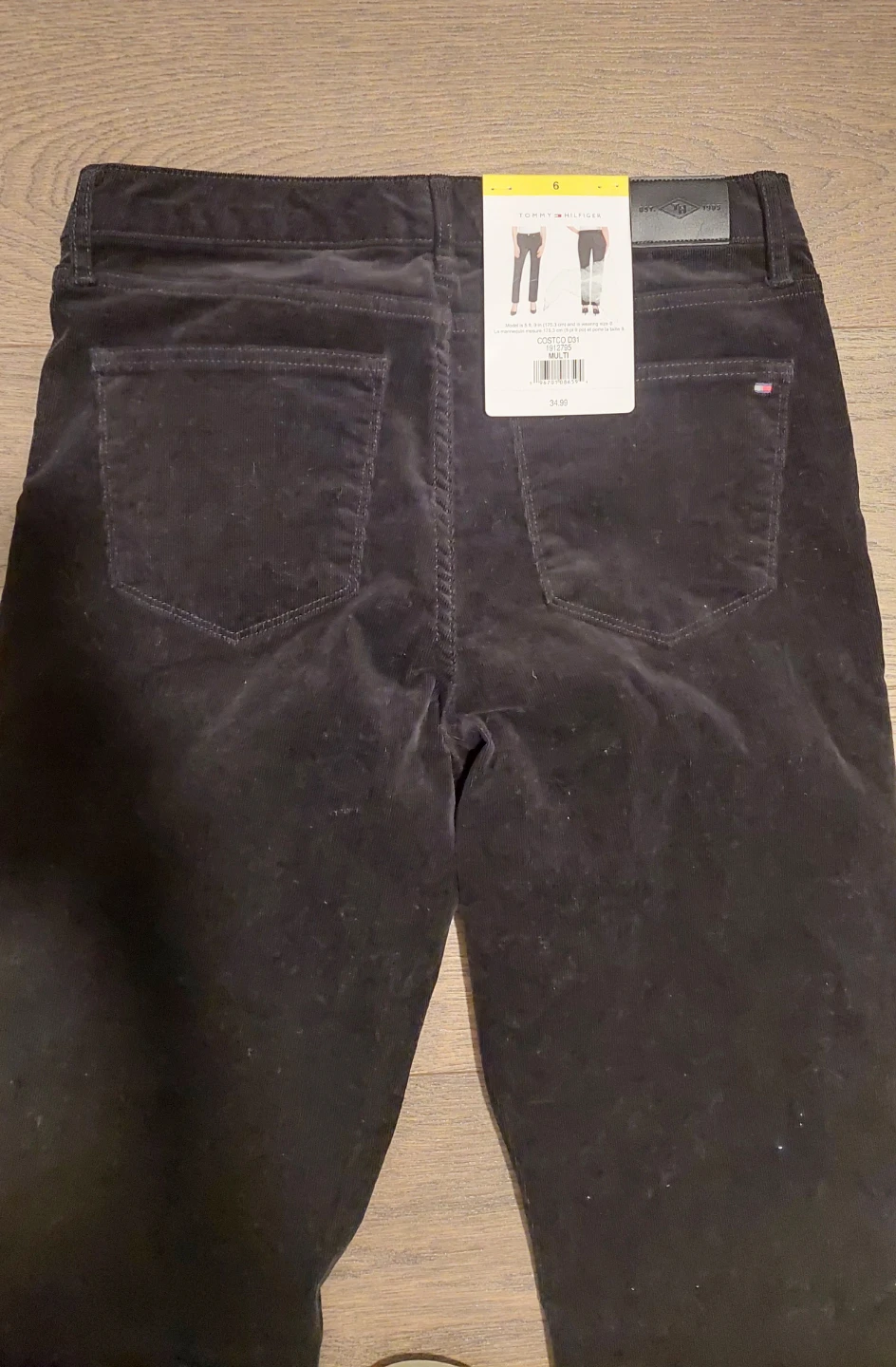 Tommy Hilfiger Black Corduroy Pants Size 6 - photo 4