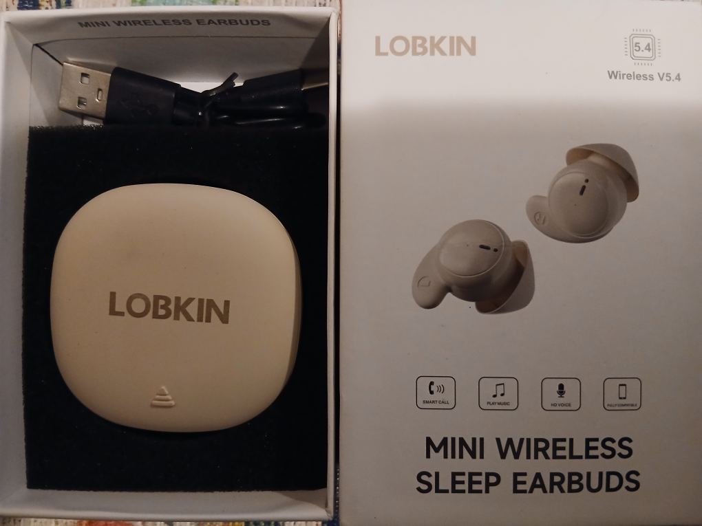 Lobkin Mini Wireless Sleep Earbuds