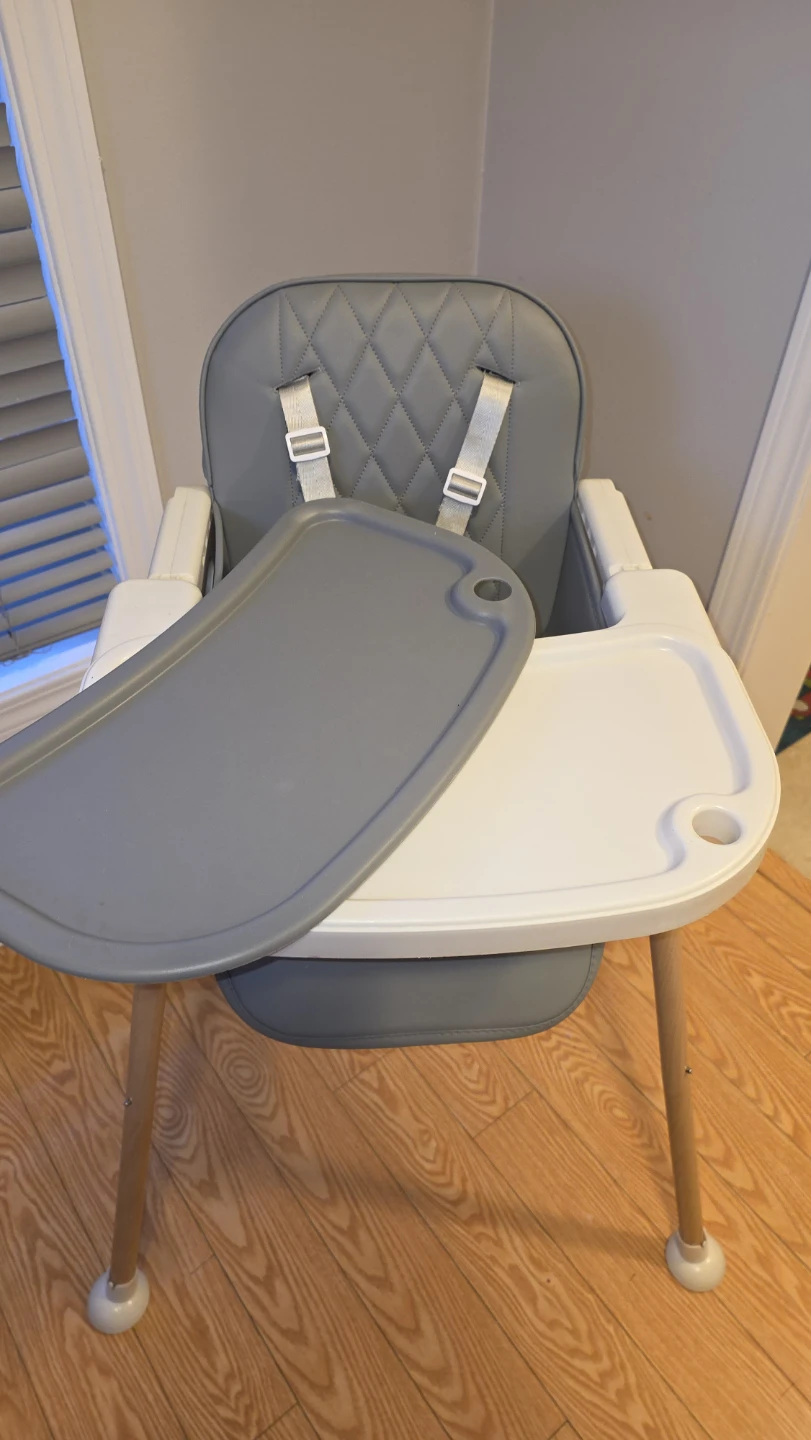 Soobaby Convertible Baby High Chair - Gray - photo 4