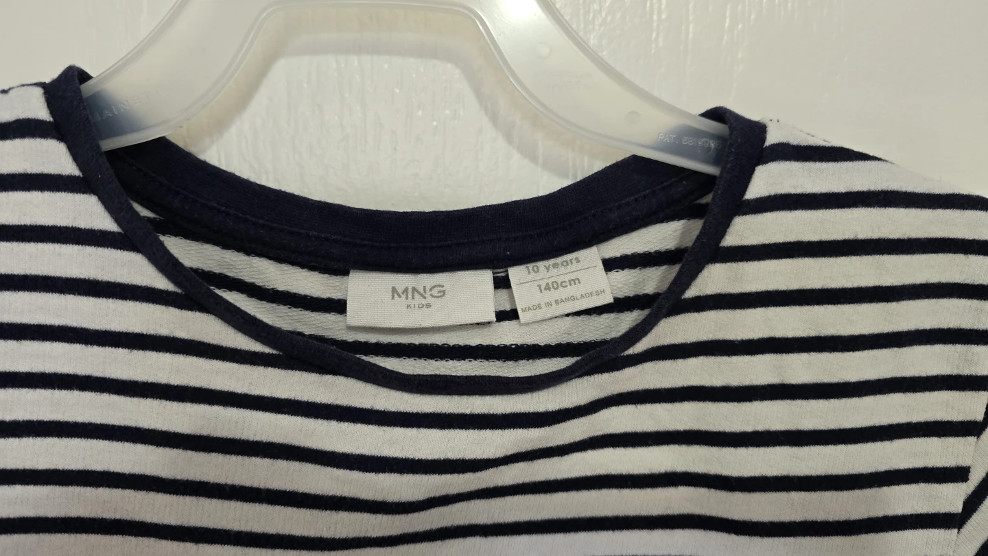 Mango Kids Striped Dress - Size 10 Years / 140cm - photo 2