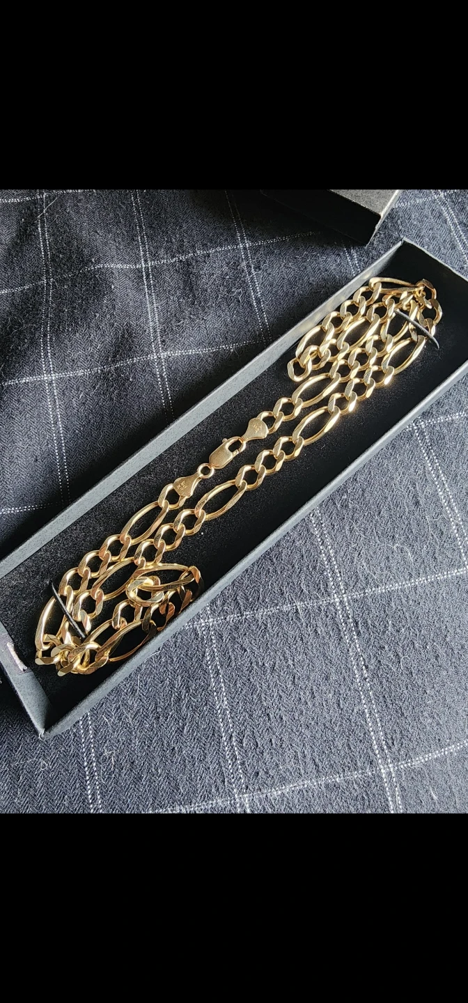 14k Italian Figaro Necklace
