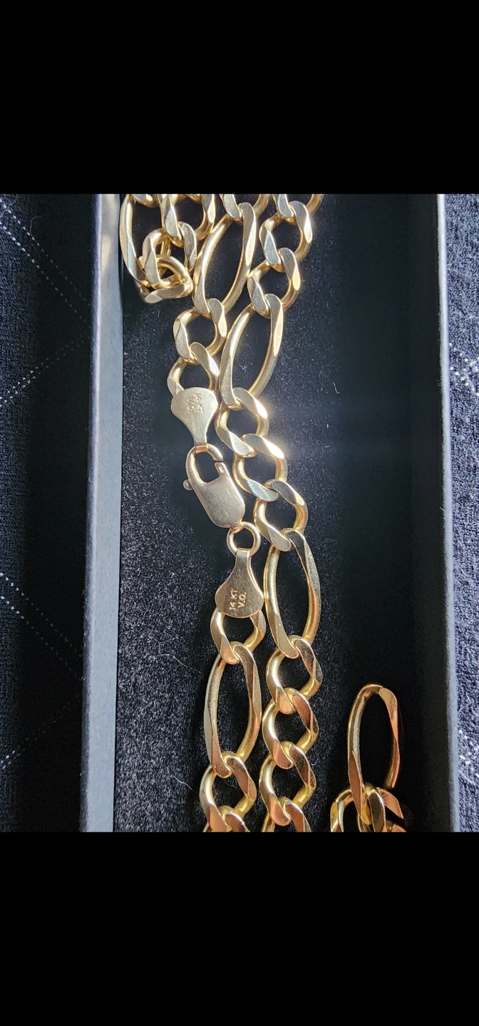 14k Italian Figaro Necklace - photo 3