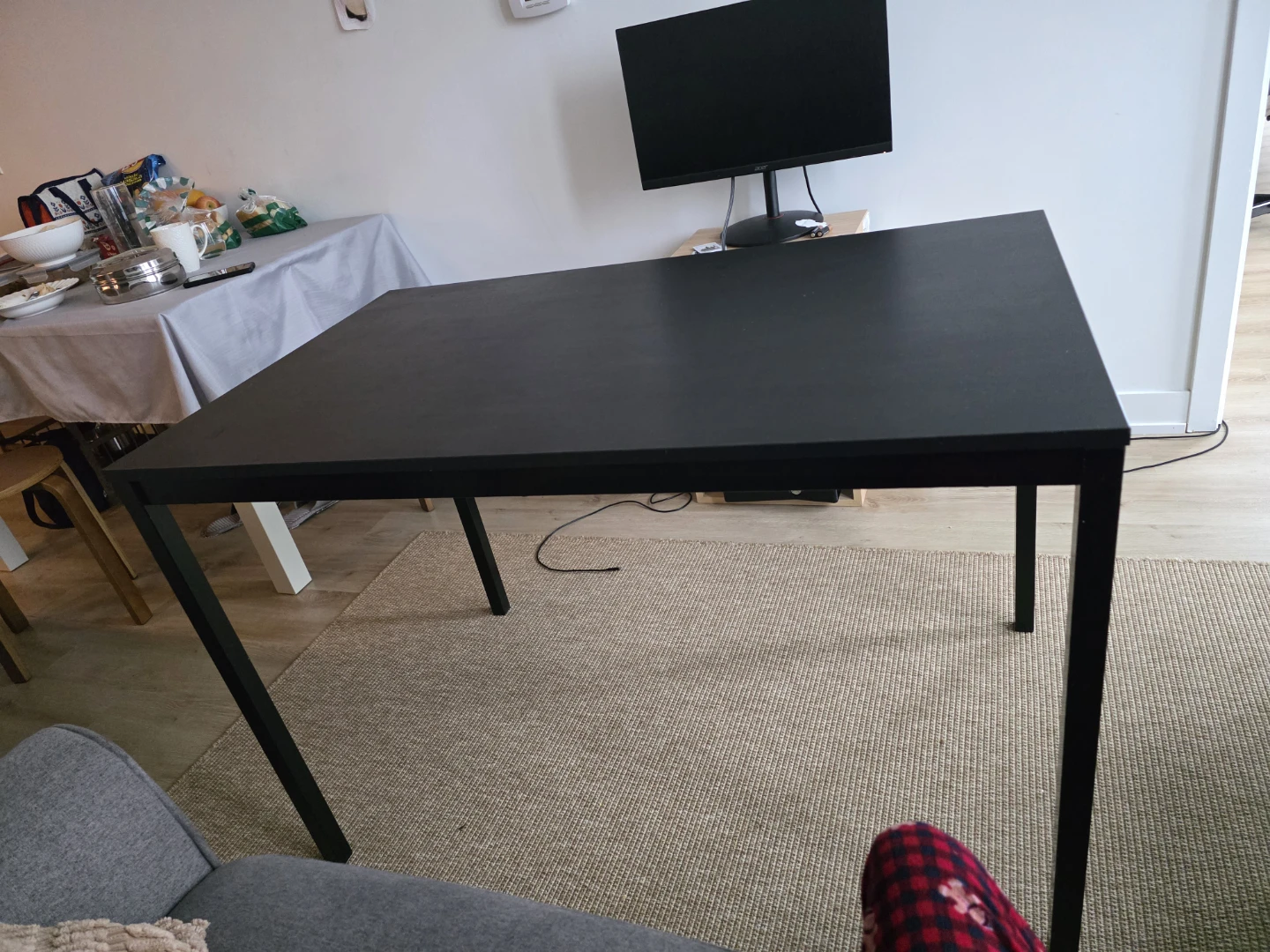 SANDSBERG Dining Table - Black, 110x67 cm