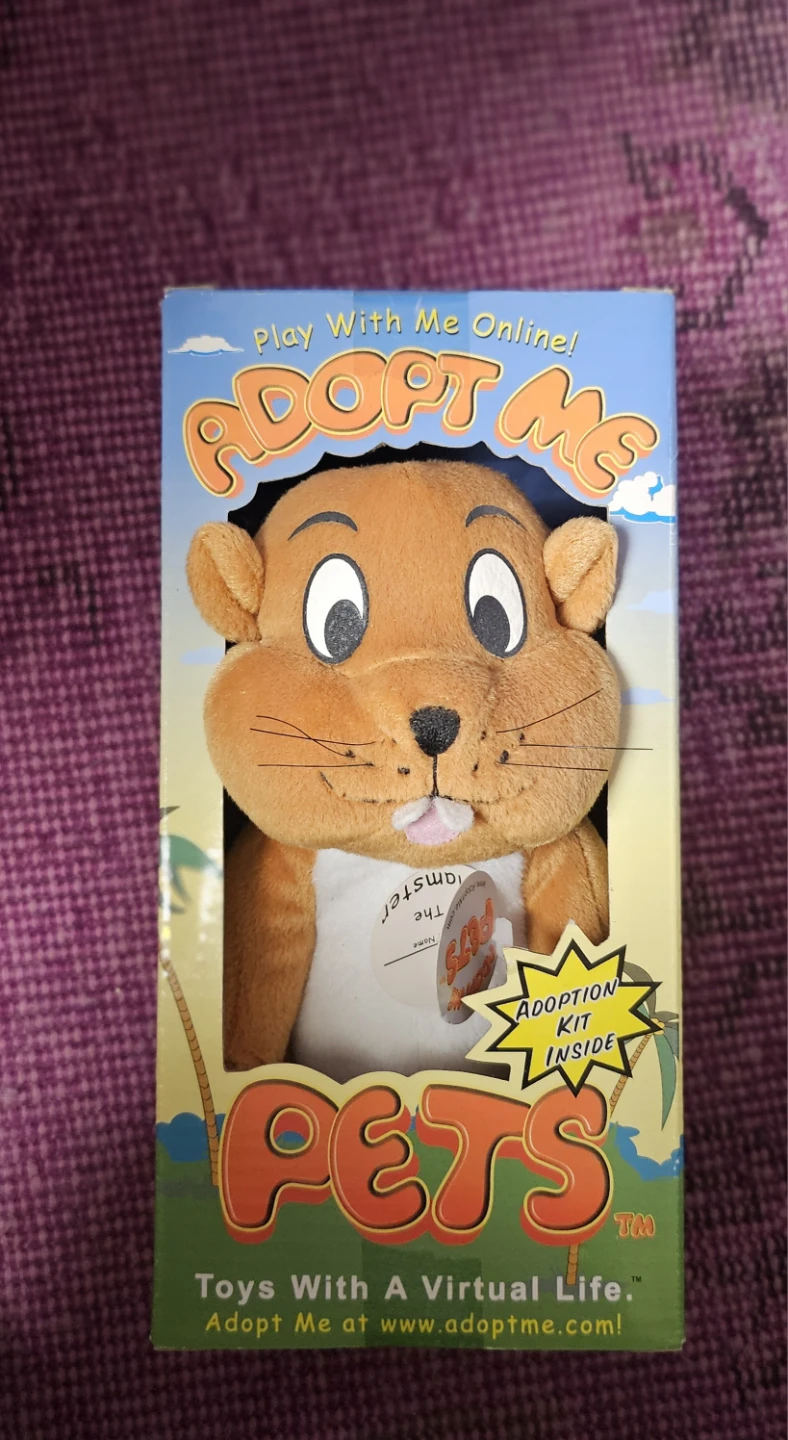 Adopt Me Pets Hamster Plush Toy with Adoption Kit