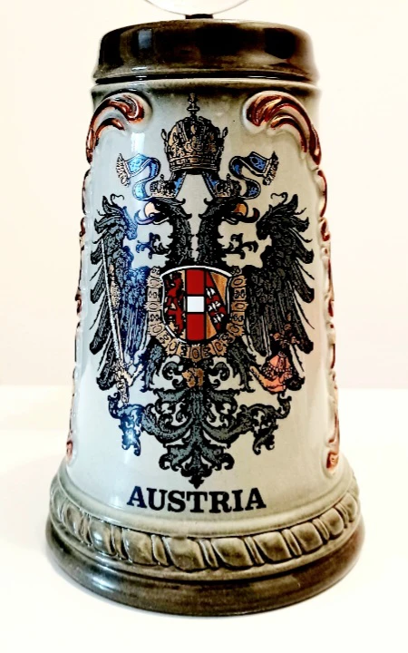 Vtg Handmade King Austria Beer Stein - photo 5
