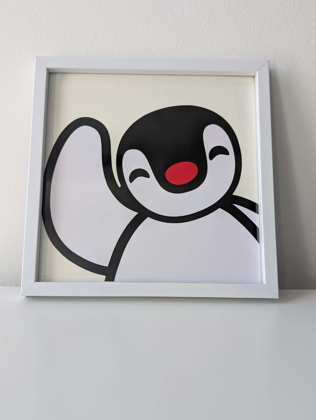 Framed Pinga wall decor Penguin Wall Art 8x8 inches