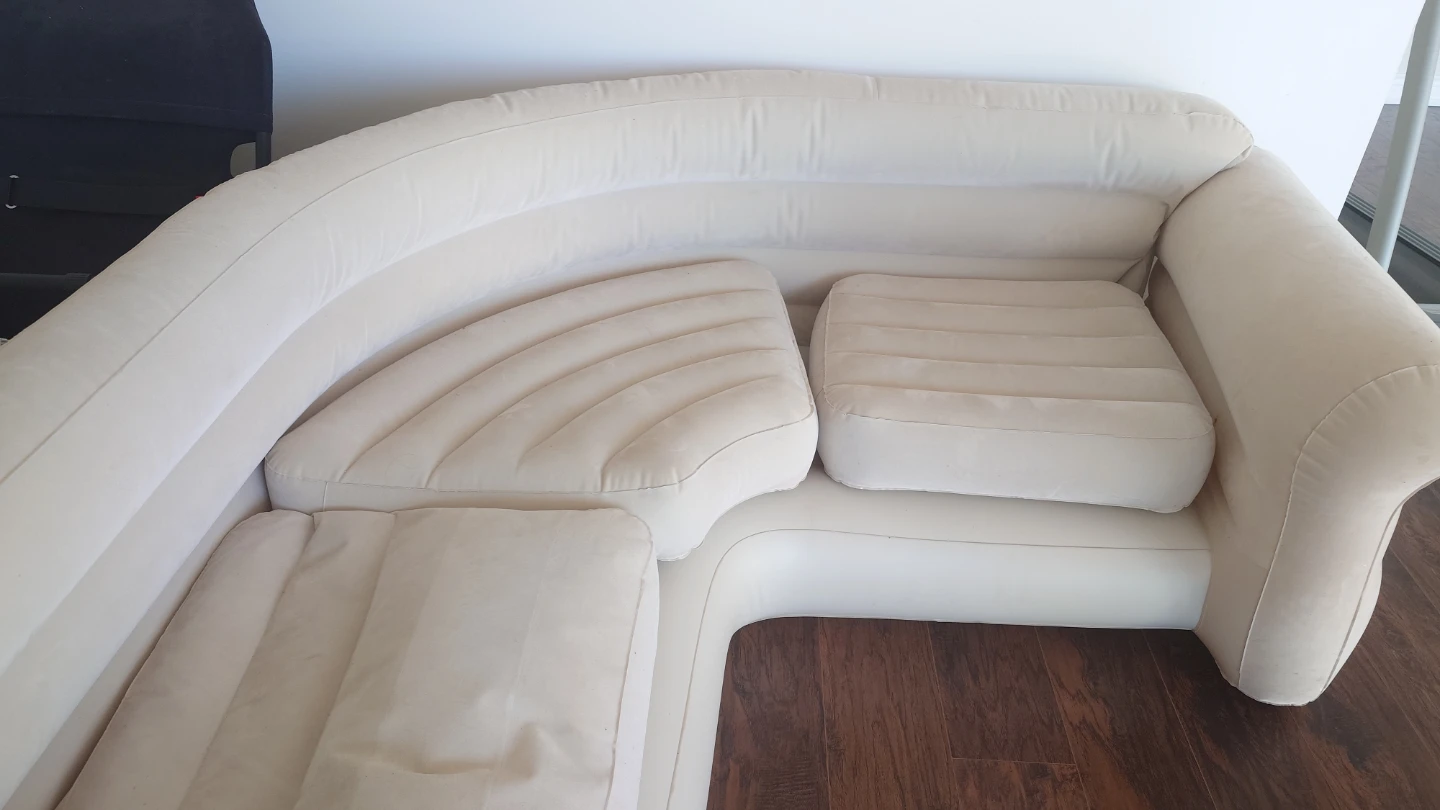 Intex Inflatable L-Shaped Corner Sofa (Huge! 101" x 80")