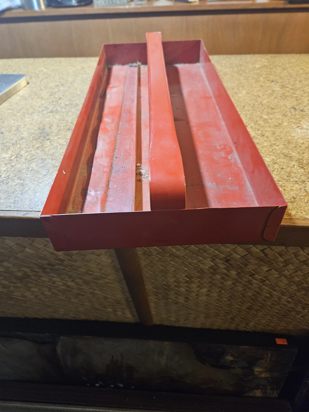 Red Metal Tool Tray Organizer - photo 2