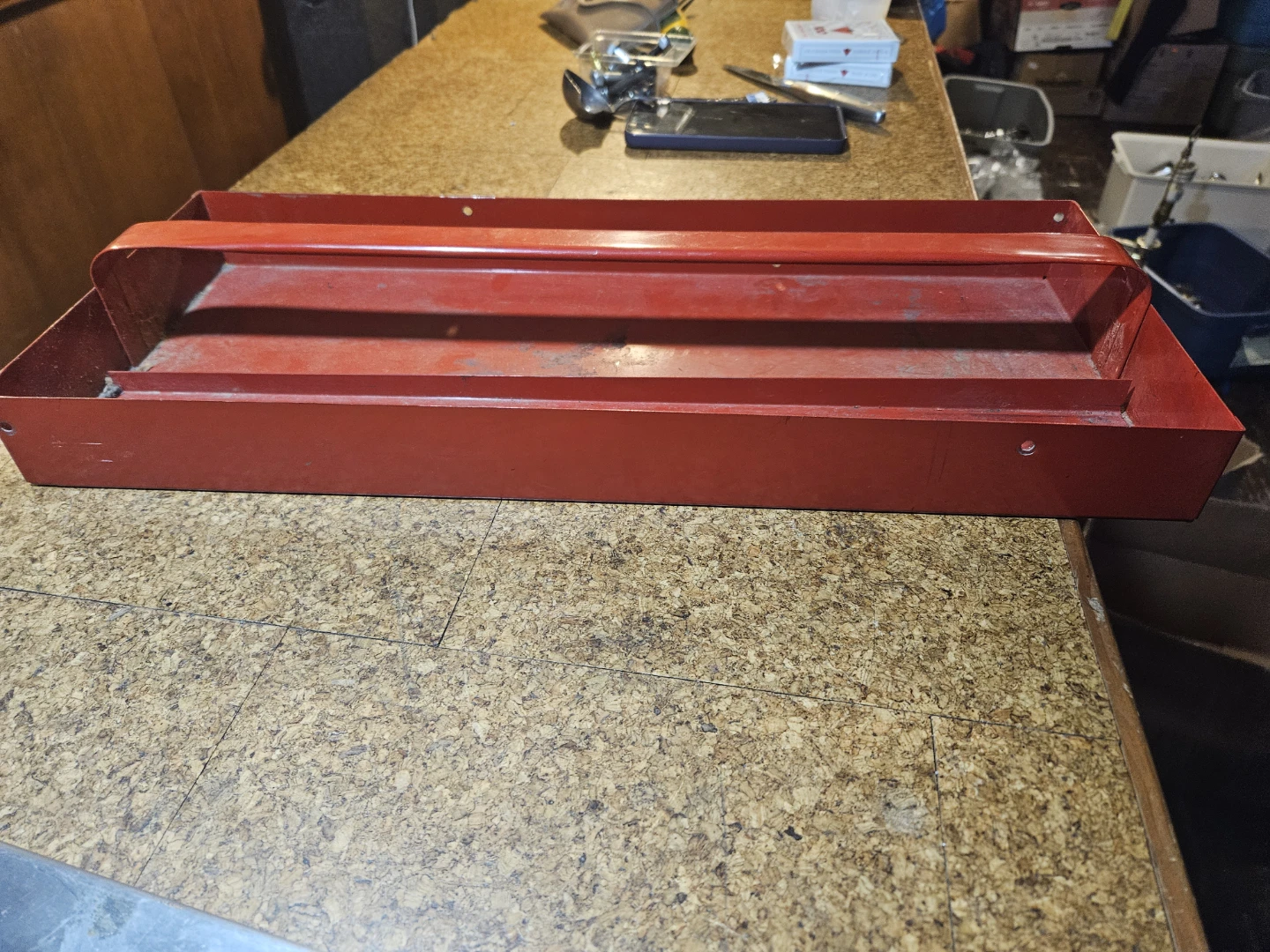 Red Metal Tool Tray Organizer - photo 3