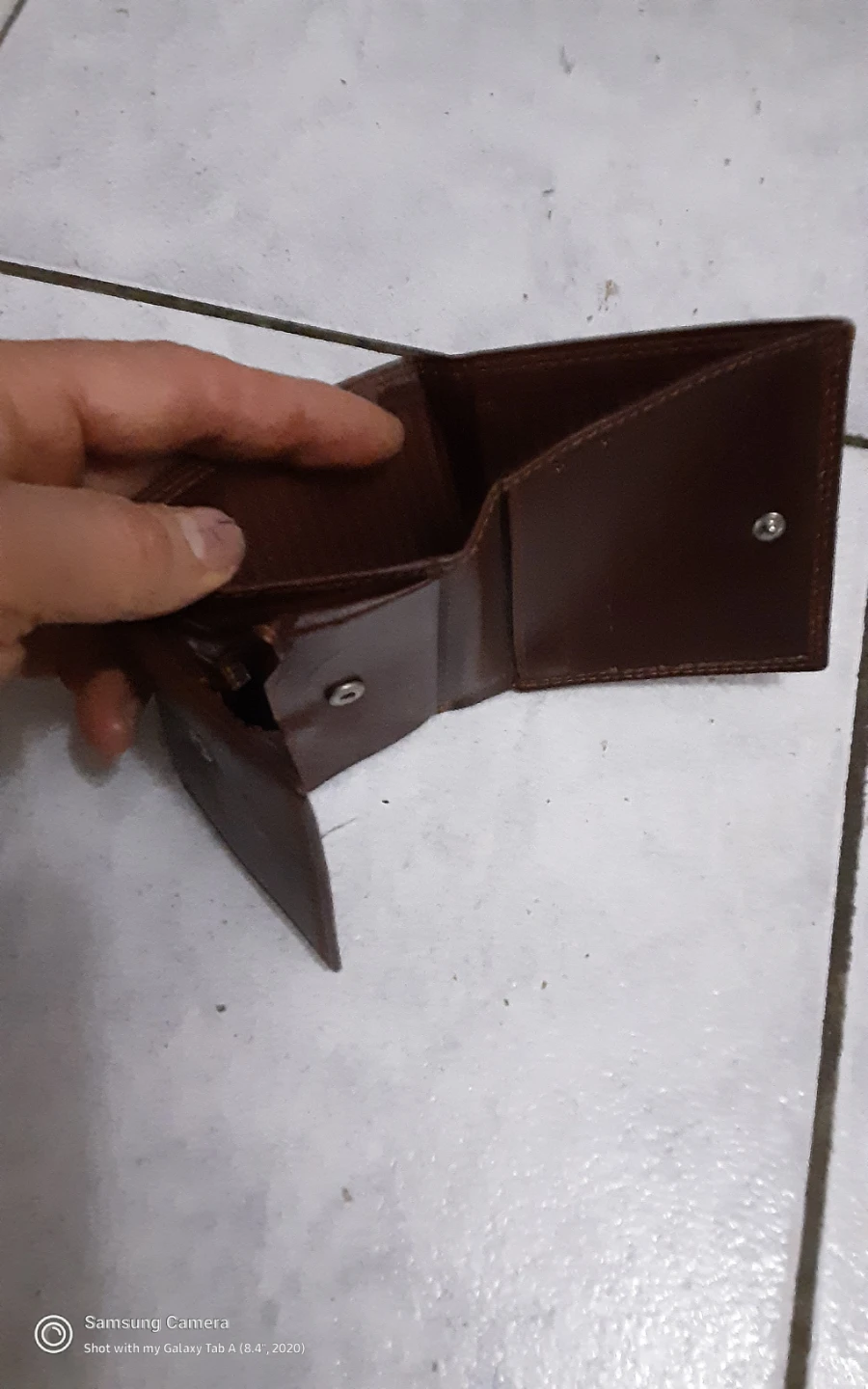 Brown Leather Bi-Fold Wallet 100% leather - photo 2