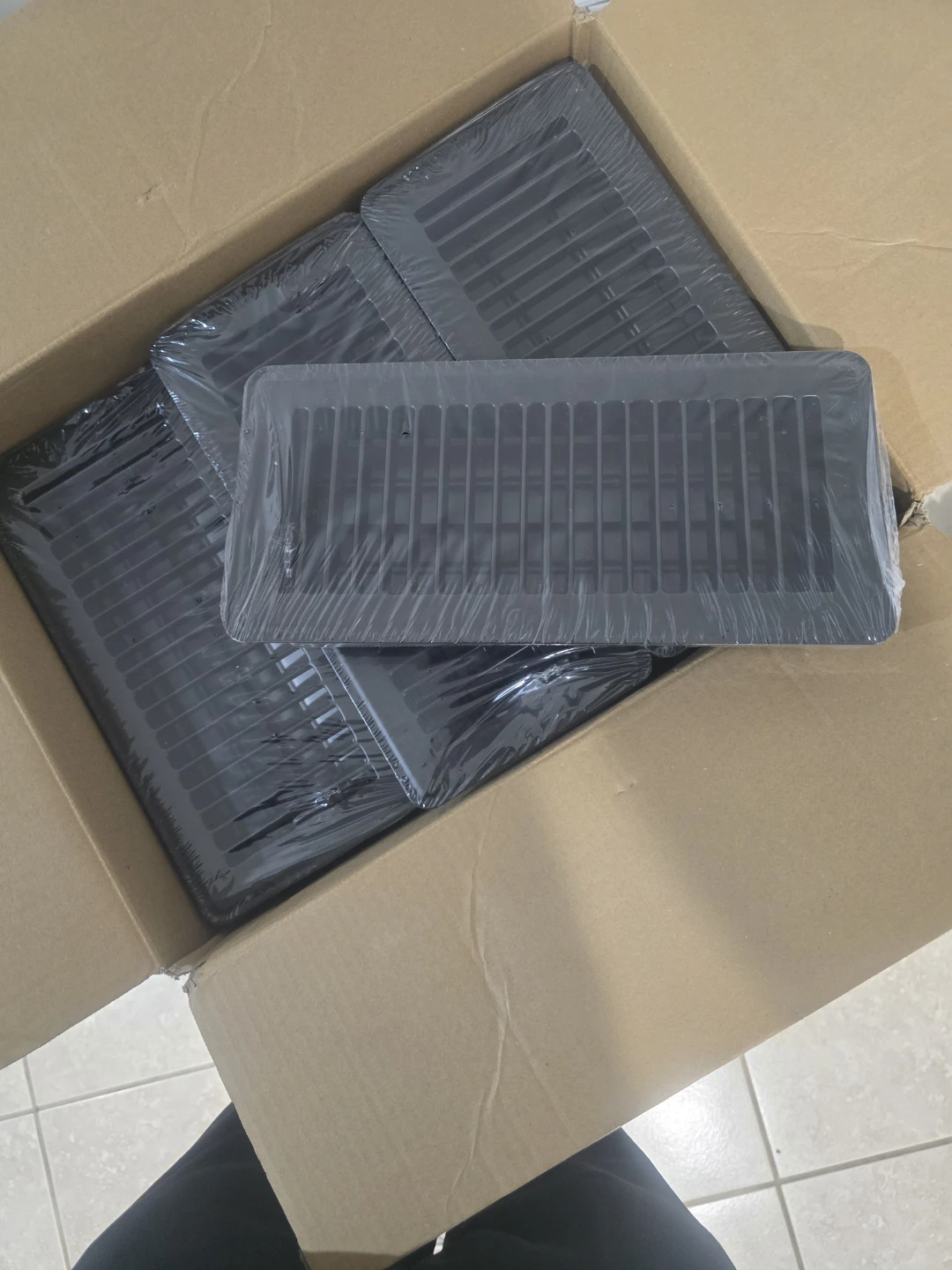 Black Air Vent Covers - Set of 12