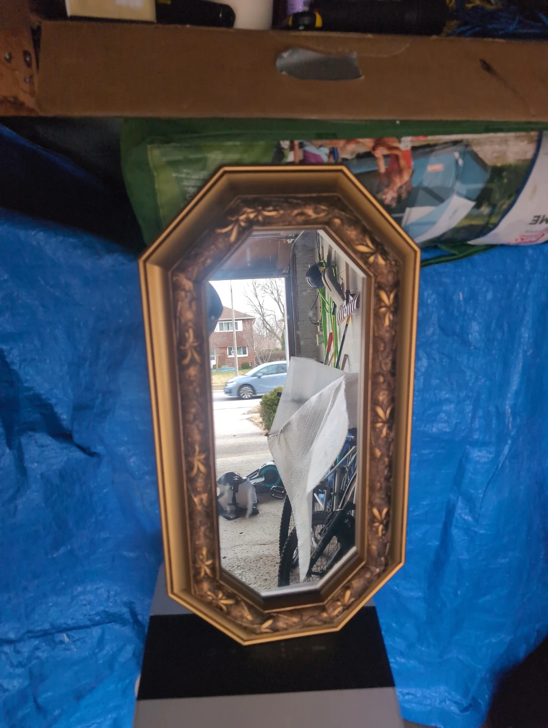 Ornate Octagon Wall Mirror