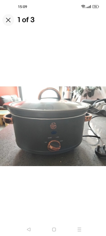 Swan Slow Cooker with Rose Gold Accents - photo 3