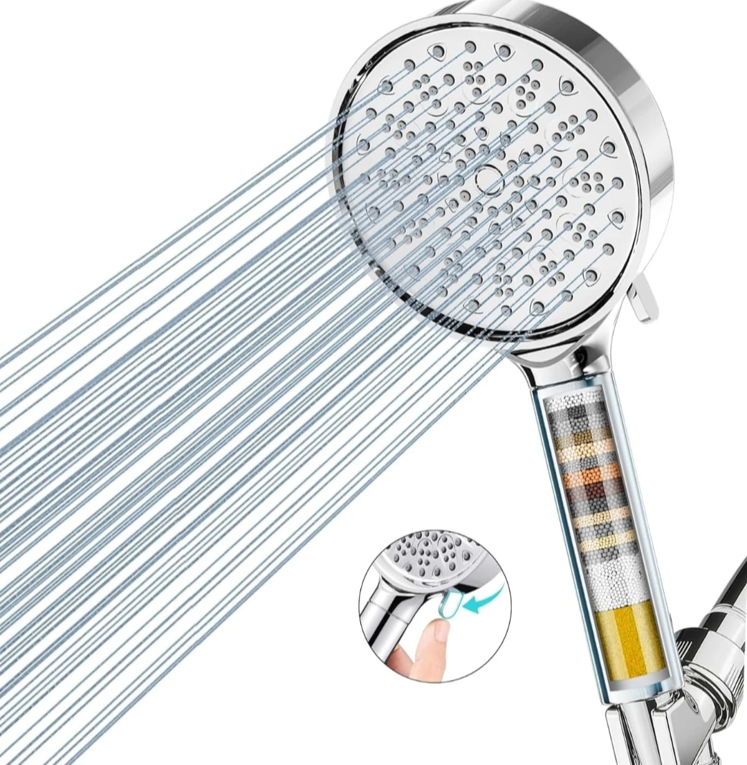 Cobbe High-Pressure Shower Head with Filter