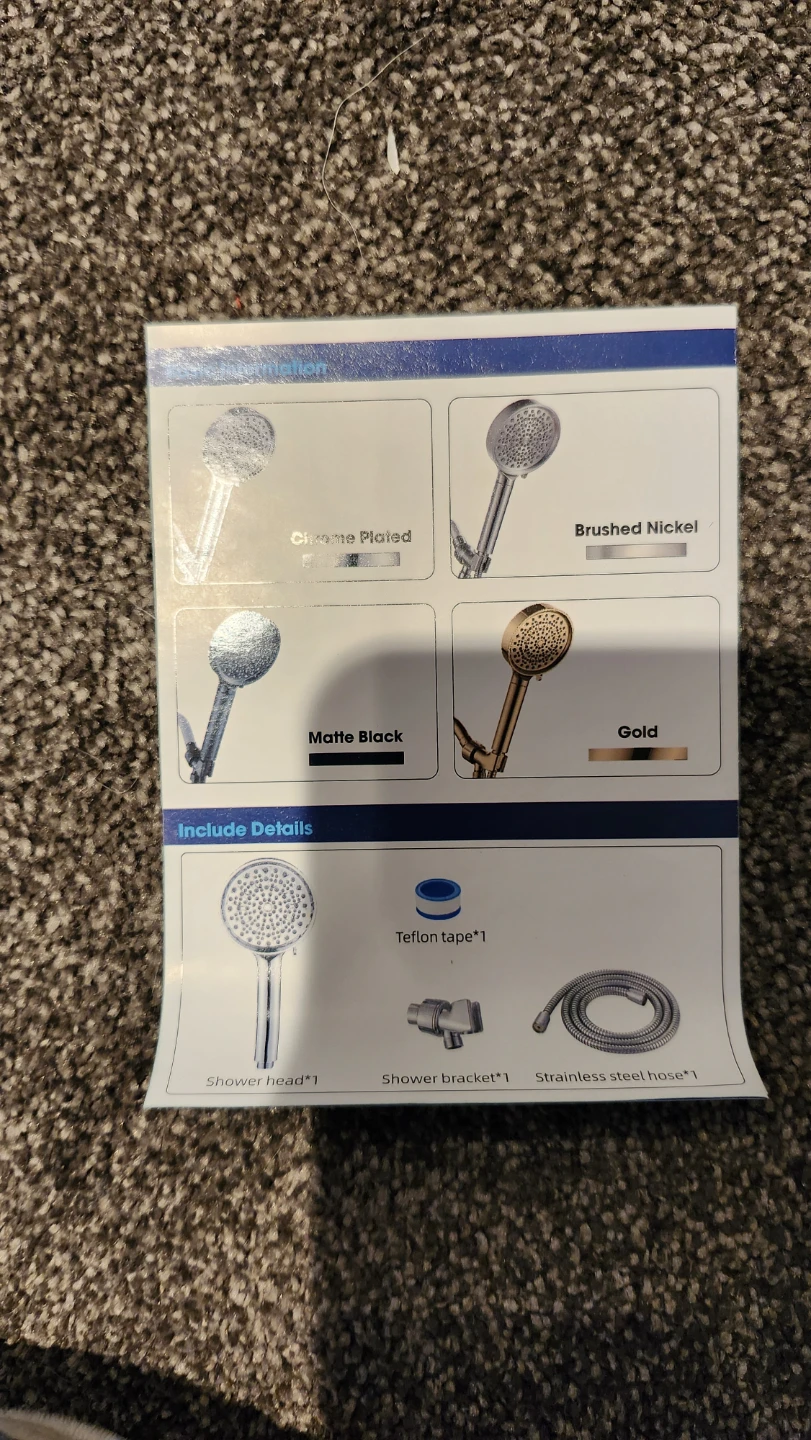 Cobbe High-Pressure Shower Head with Filter - photo 3